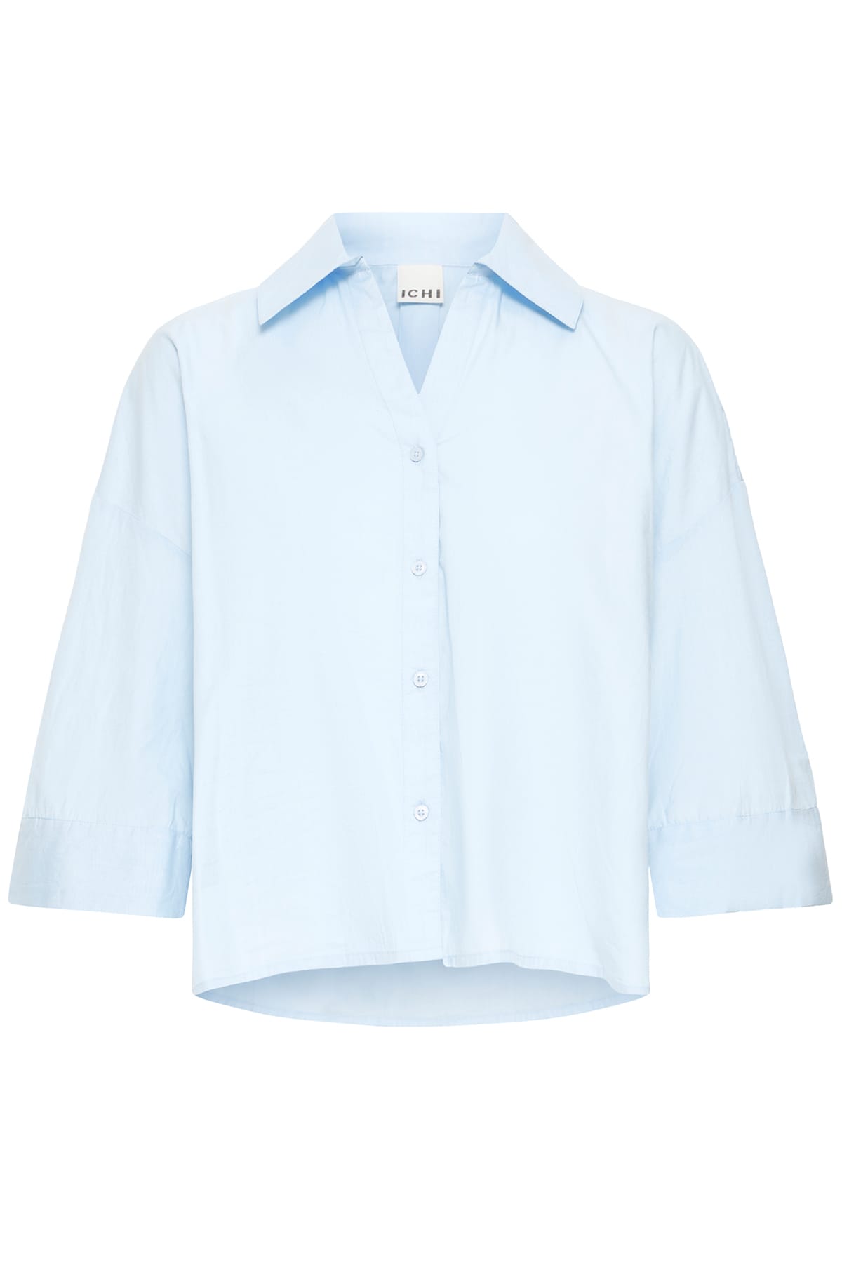 Bluse IHLUANNE SH FLOATY BLUE Bluse ICHI 