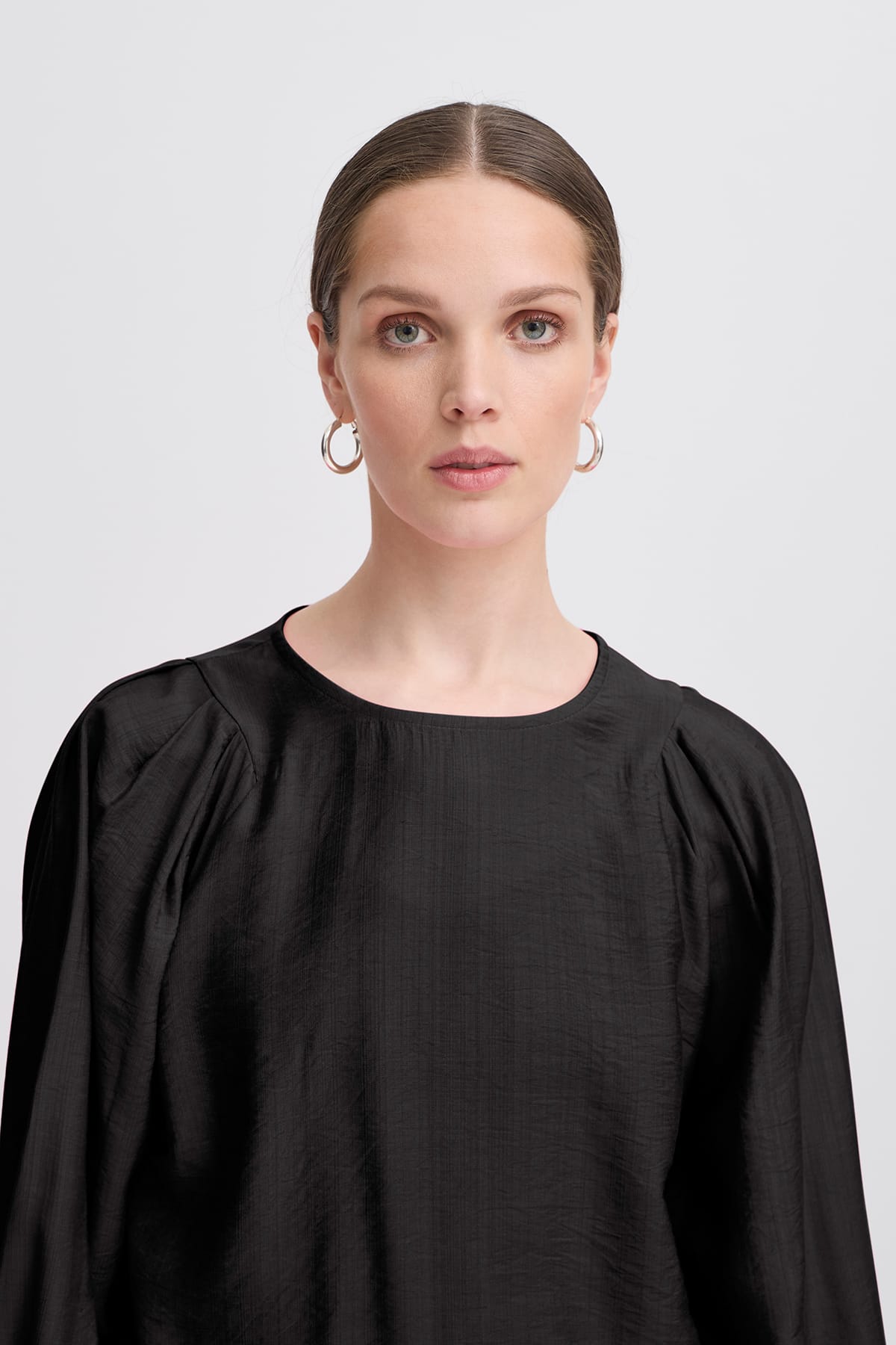 Bluse IHWILMA LS3 Black Bluse ICHI 