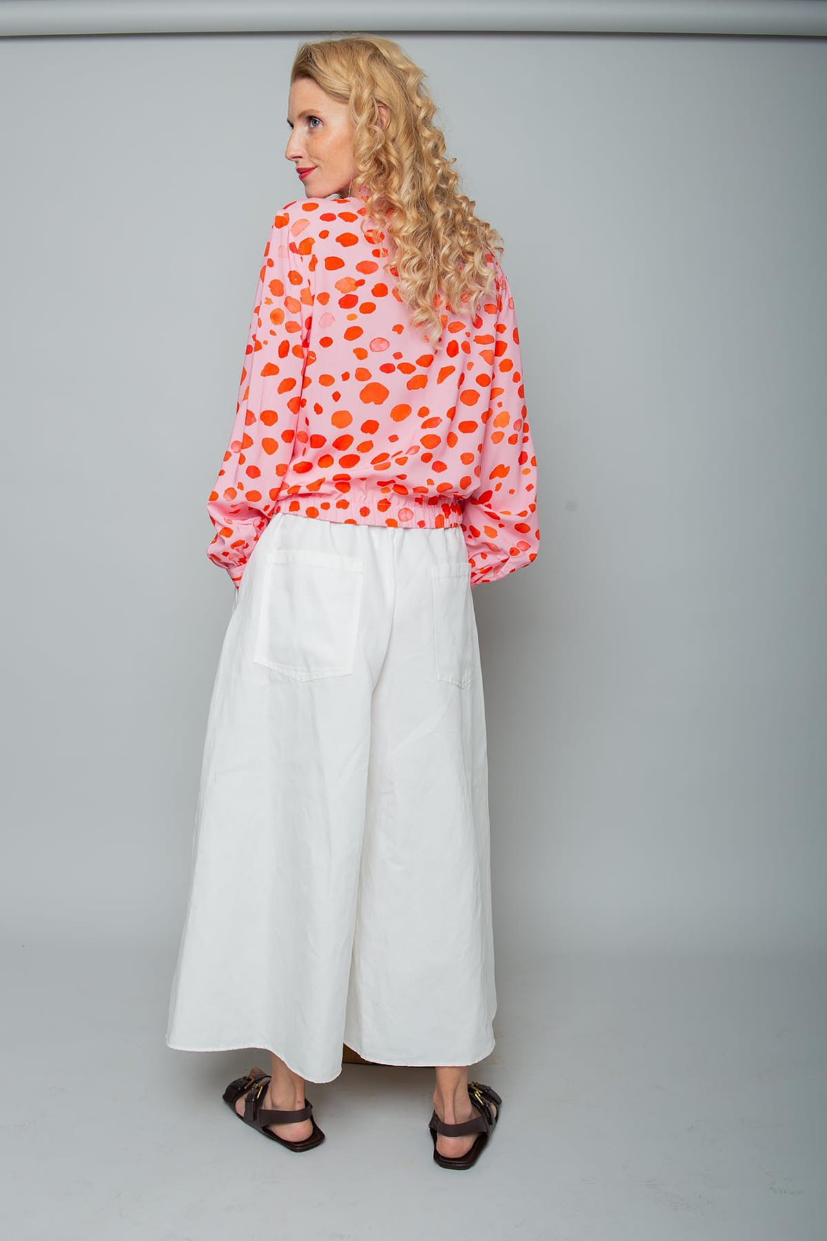 Bluse klassischer Kragen red rose dots Bluse Emily van den Bergh 