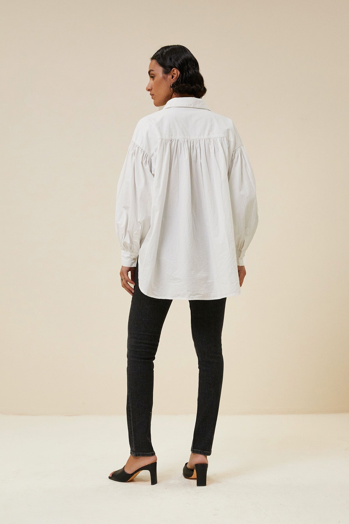 Bluse sarah poplin white Bluse By Bar 