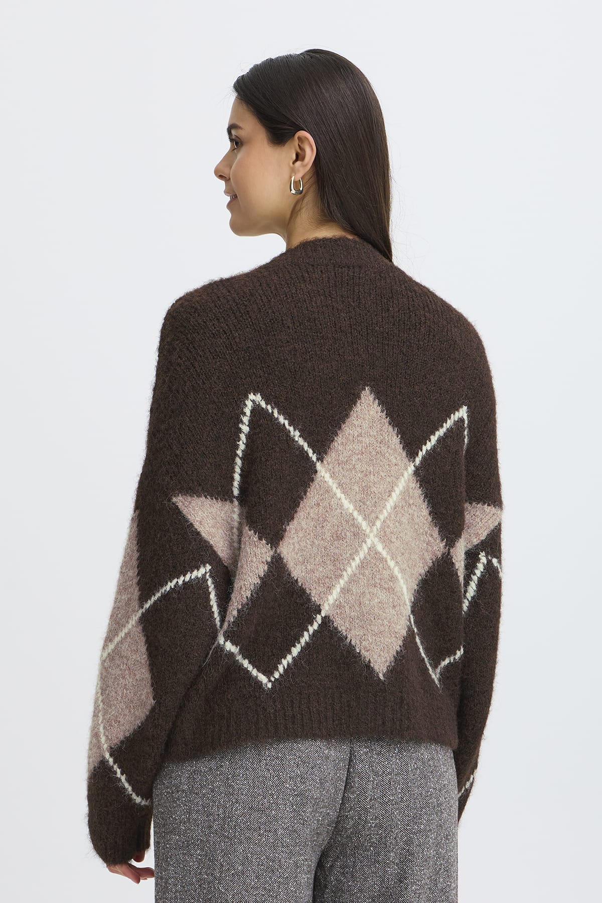 Cardigan FRCHARLEEN CAR 2 HOT FUDGE CHECK Cardigan Fransa 