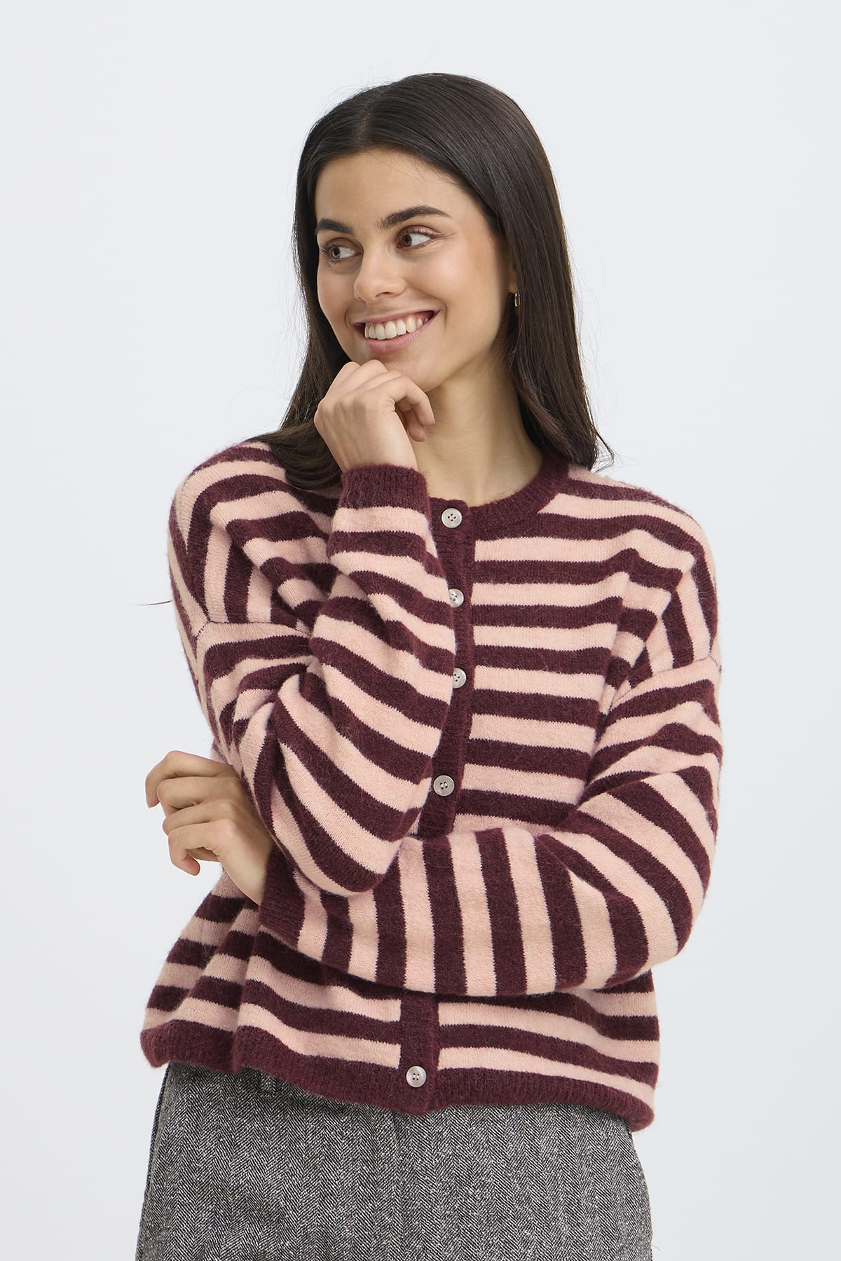 Cardigan FRIDAA CAR 1 PORT-ROYAL STRIPE Cardigan Fransa 