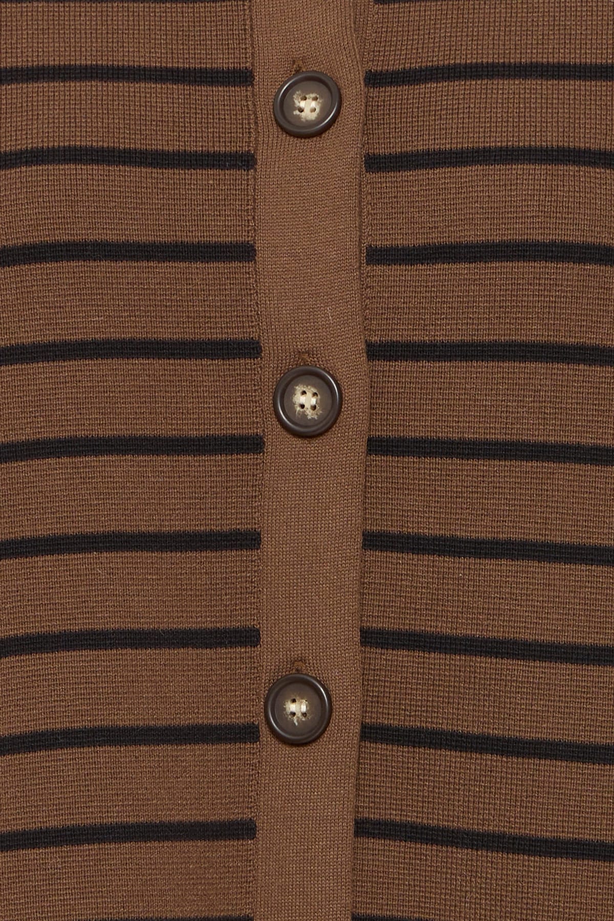 Cardigan FRITA CAR 3 COCOA STRIPE Cardigan Fransa 