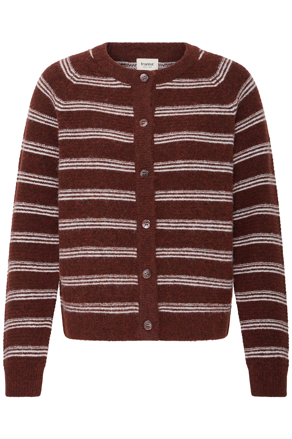 Cardigan FRKENDRA CAR 2 RUM RAISIN STRIPE Cardigan Fransa 