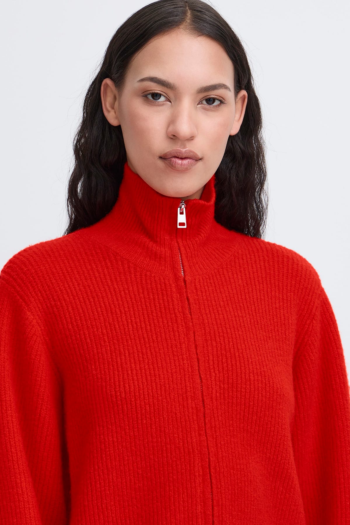 Cardigan IHDUCIE CA Fiery Red Cardigan ICHI 