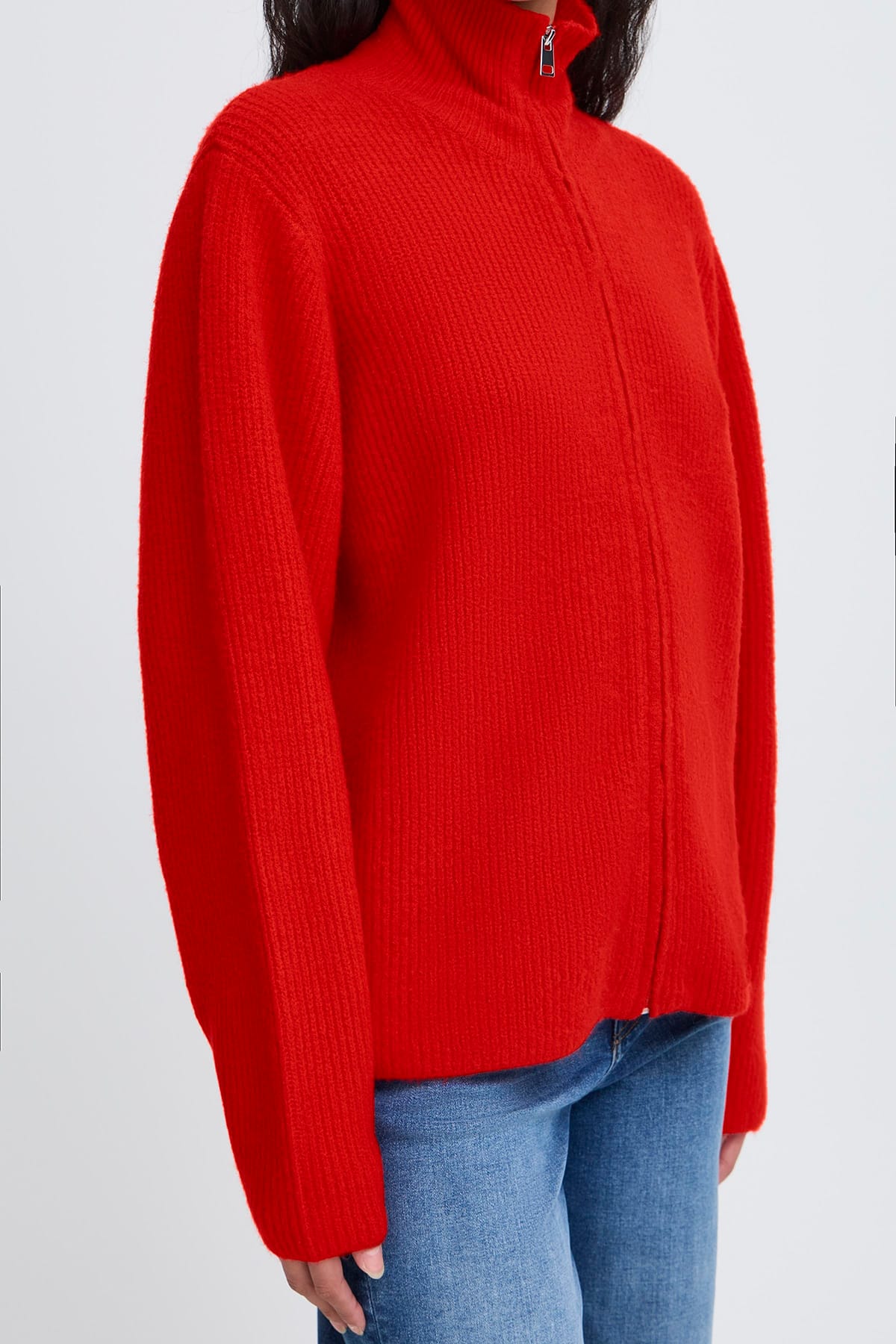 Cardigan IHDUCIE CA Fiery Red Cardigan ICHI 