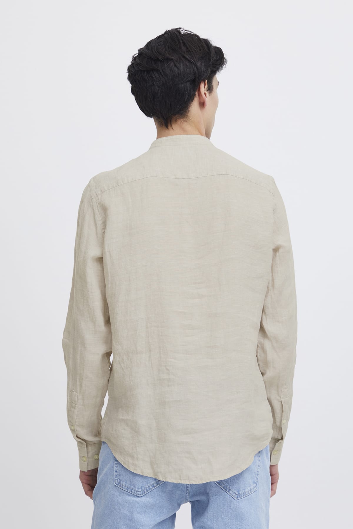 Hemd Anton LS CC linen shirt Chateau Gray Hemd Casual Friday 