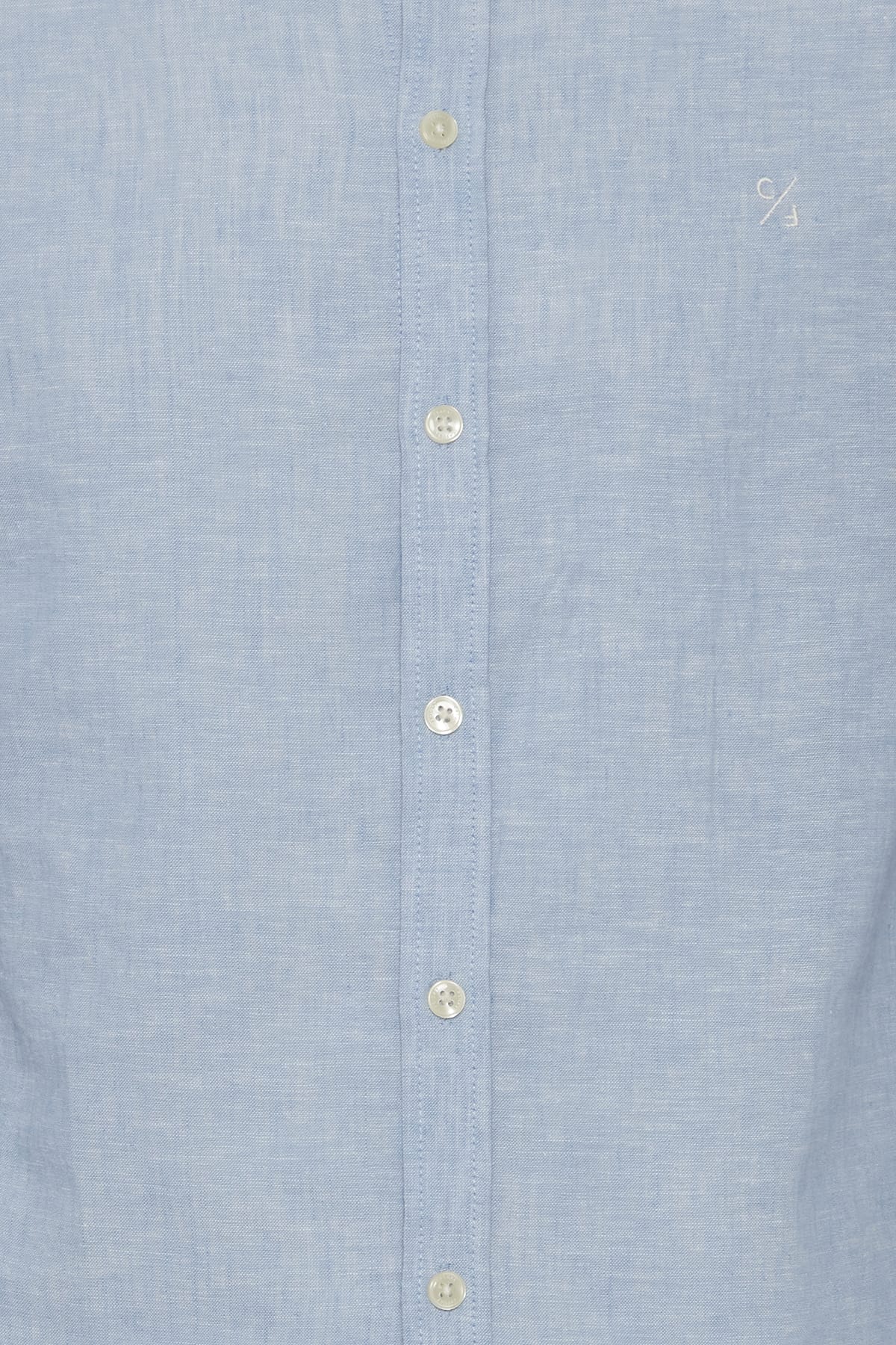 Hemd CFANTON 0053 CC LS linen mix Silver Lake Blue Hemd Casual Friday 