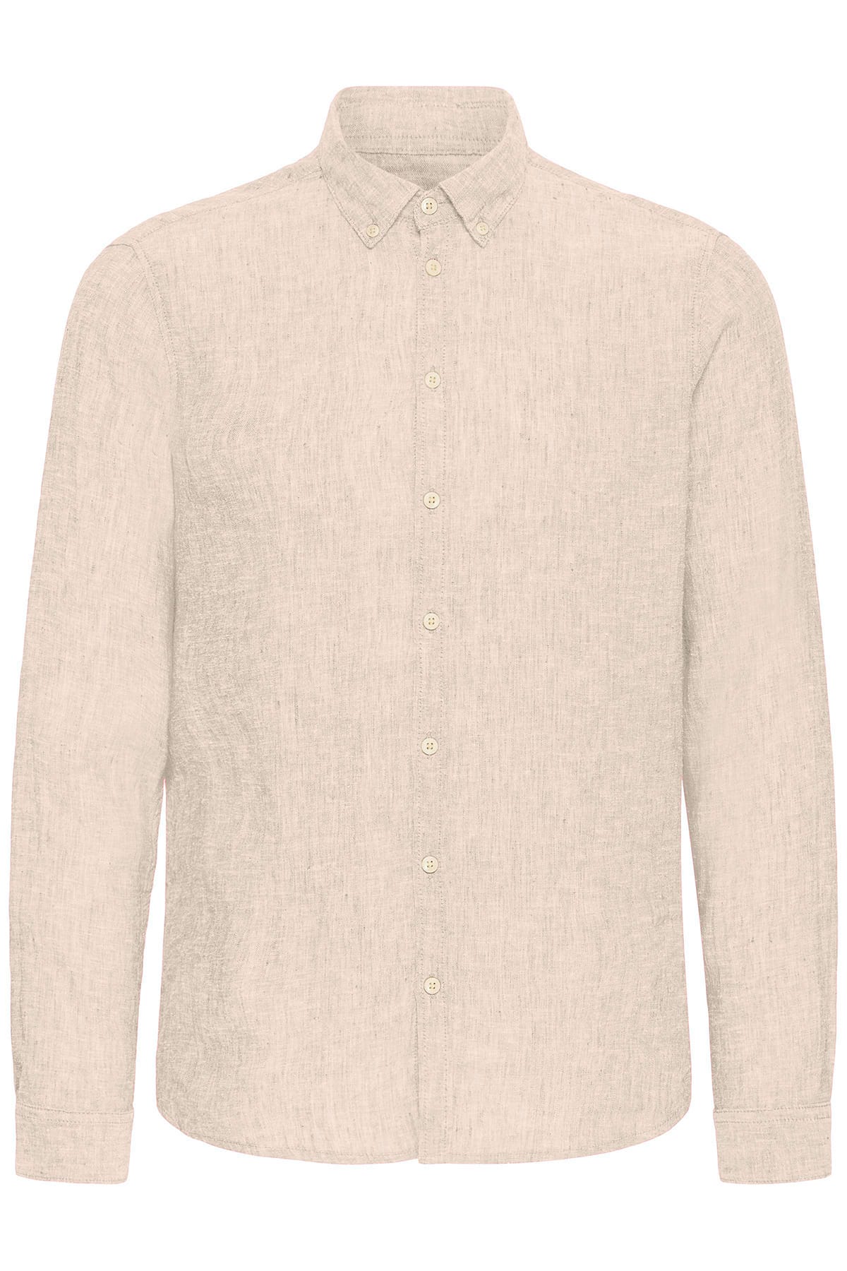 Hemd CFANTON BD LS LINEN SHIRT Plaza Taupe Melange Hemd Casual Friday 