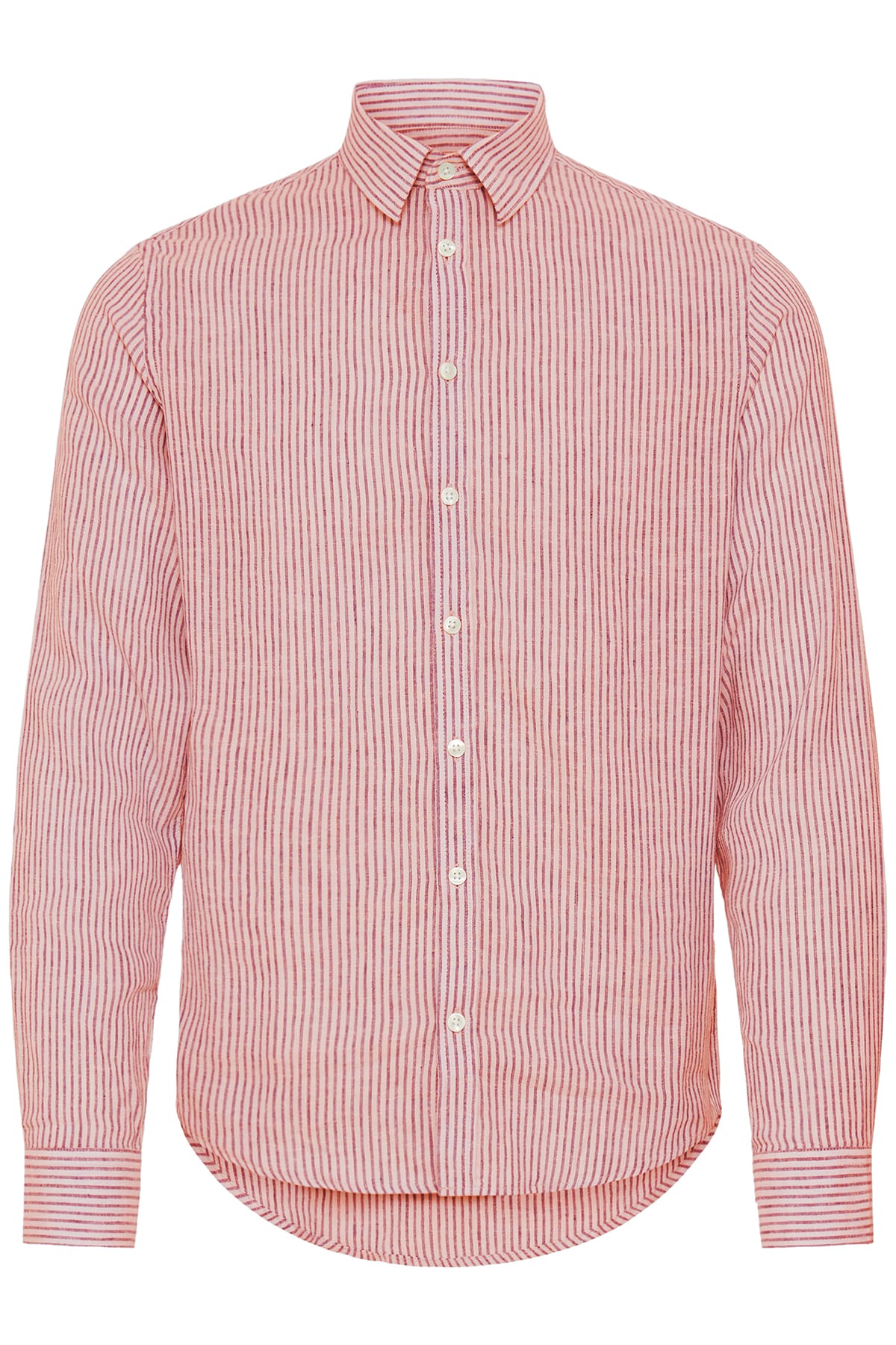 Hemd CFESTRUP LS LINEN MIX SHIRT JESTER RED MELANGE Hemd Casual Friday 