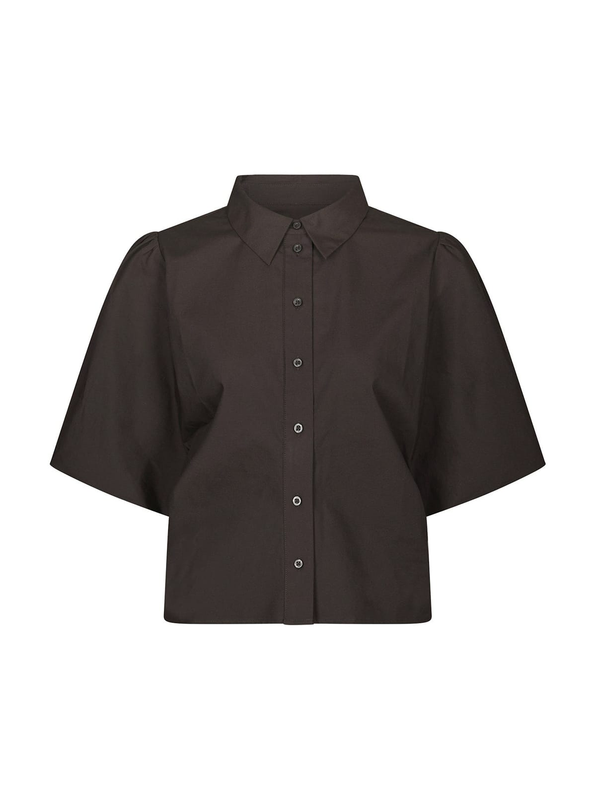 Hemd Ismara Solid Dark brown Hemd Neo Noir 