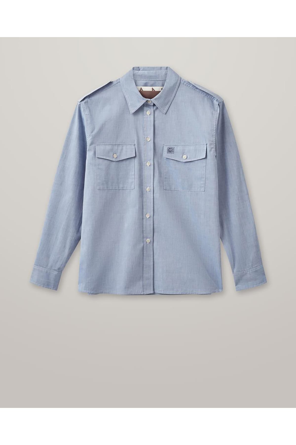 Hemd MMHStrong Chambray Shirt Light Blue Melange Hemd HEYANNO 