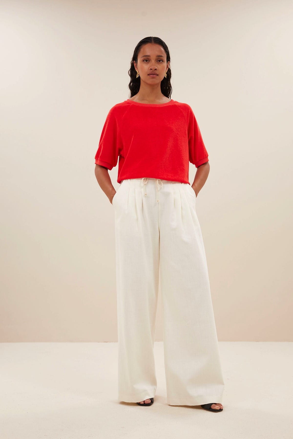 Hose jaxx twill off white Hose By Bar 