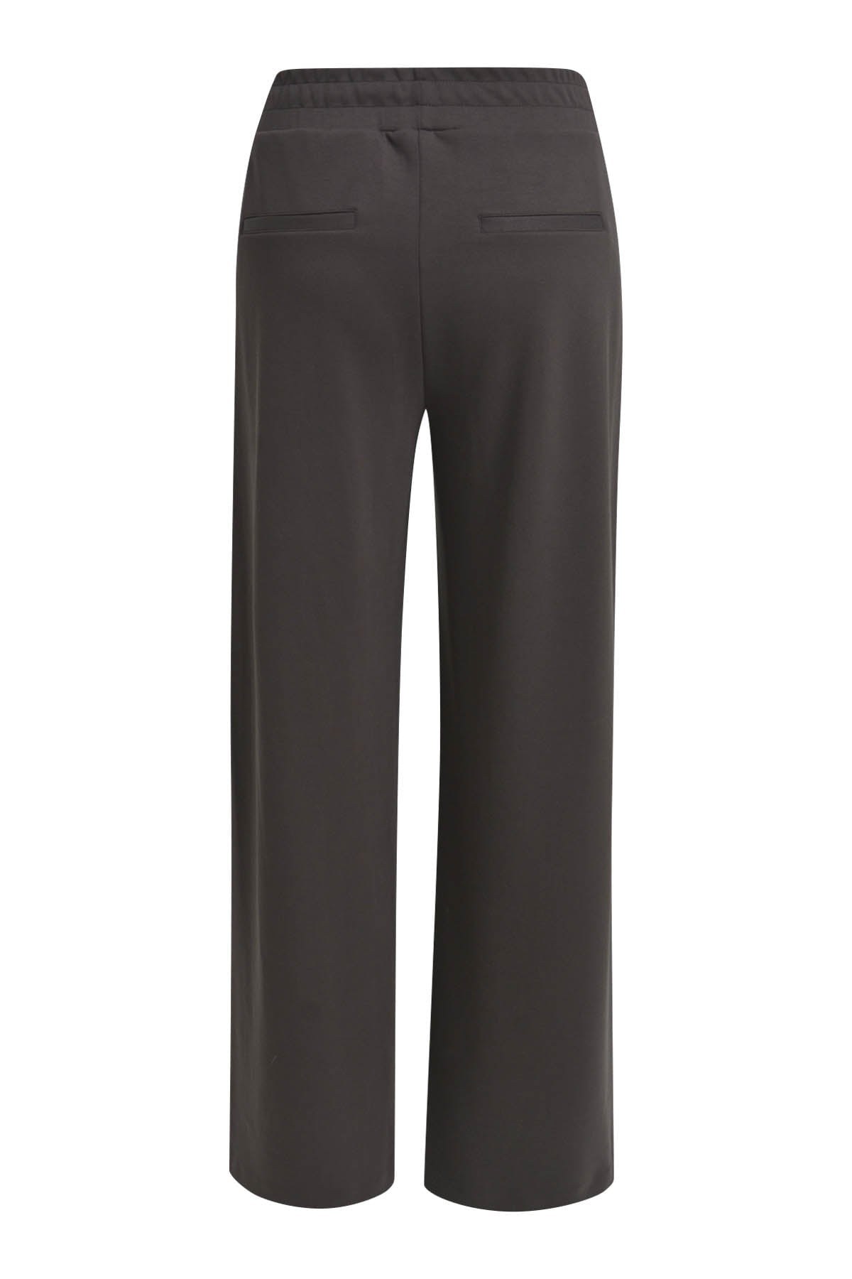 Hose wideleg elastic waist french pockets mocca Hose Milano 