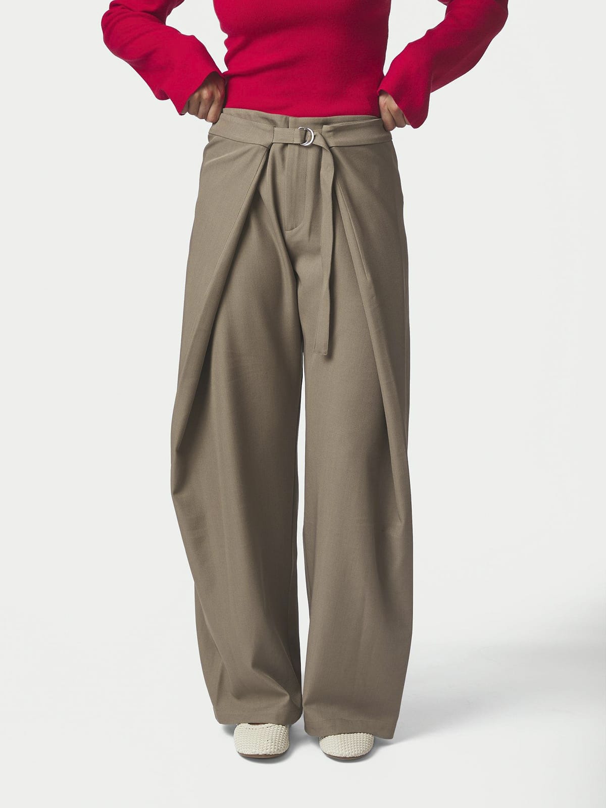 Hose Zanya Structure Taupe Hose Neo Noir 