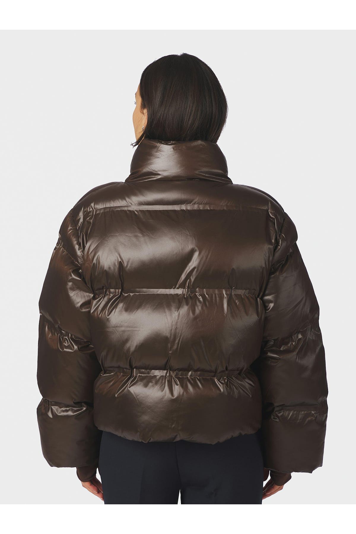 Jacke Rhea Shiny Puffer Chocolate Brown Jacke Neo Noir 