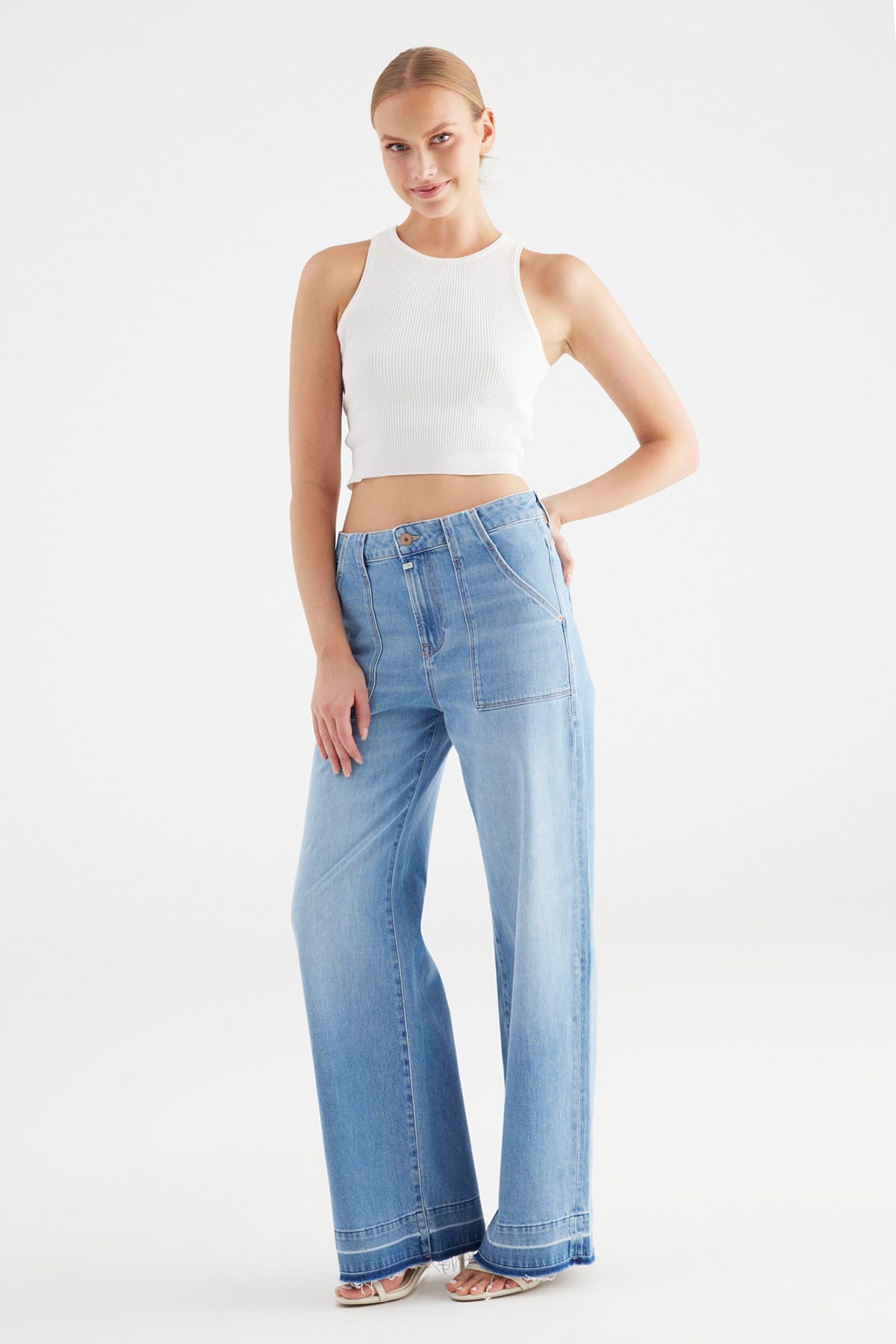 Jeans Lulu Fancy Bottom Jeans C.O.J - Cup of Joe Denim 