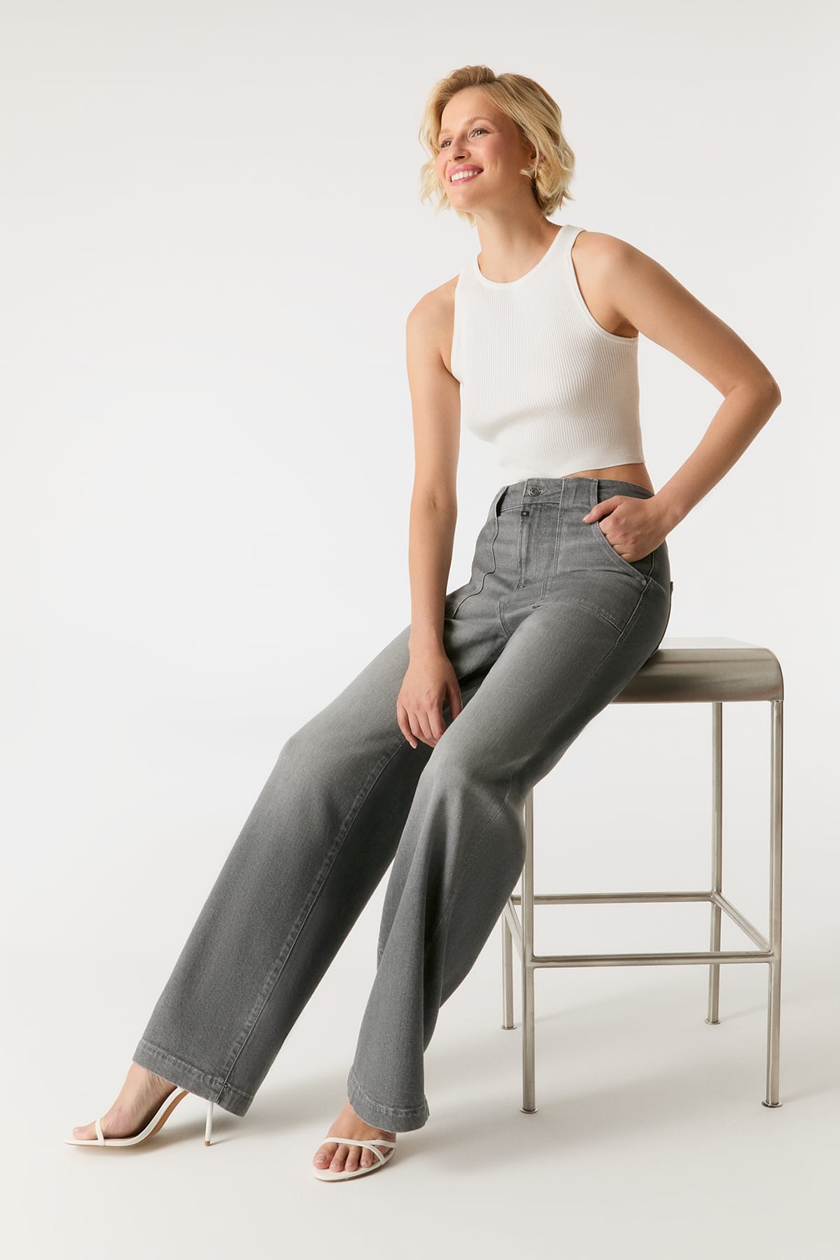 Jeans Lulu Grey Vintage Jeans C.O.J - Cup of Joe Denim 