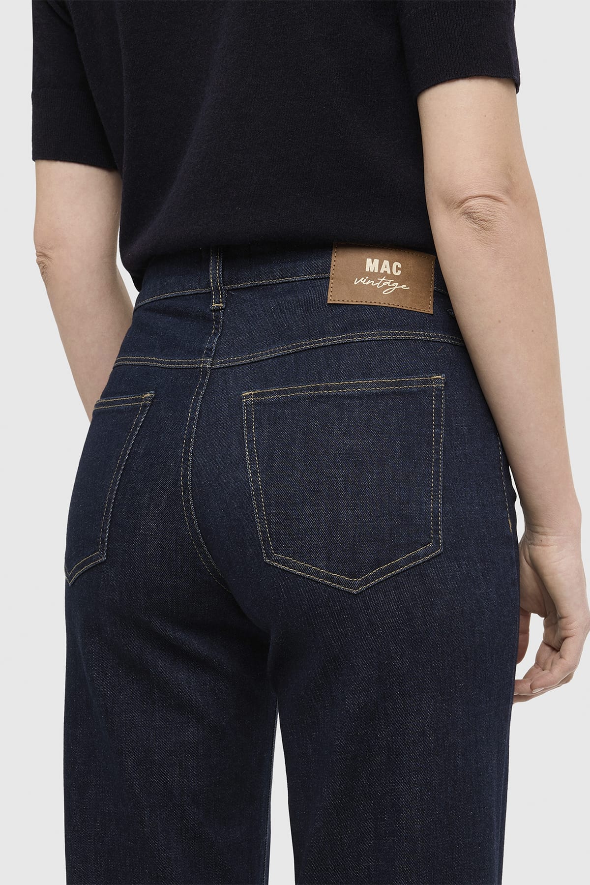 Jeans WIDE flare Authentic comfort denim fashion rinsed Jeans MAC 