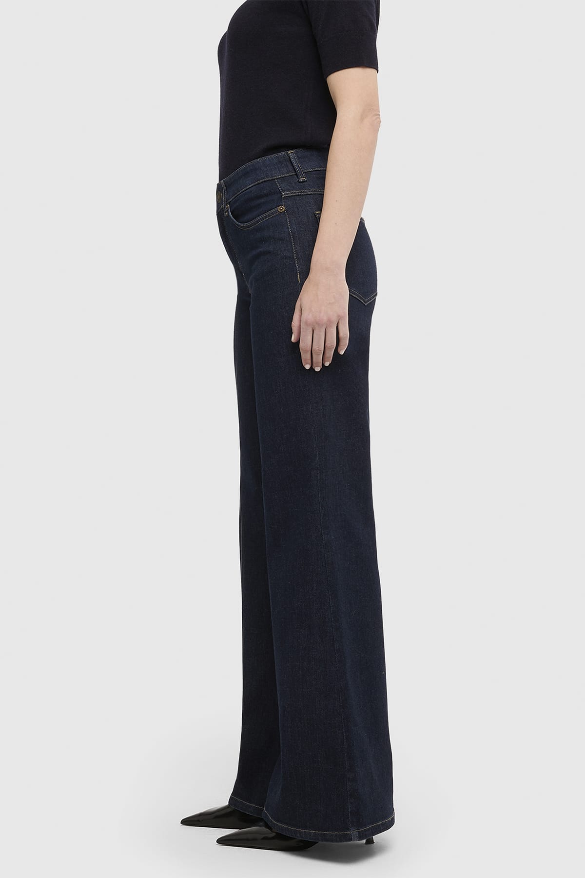 Jeans WIDE flare Authentic comfort denim fashion rinsed Jeans MAC 