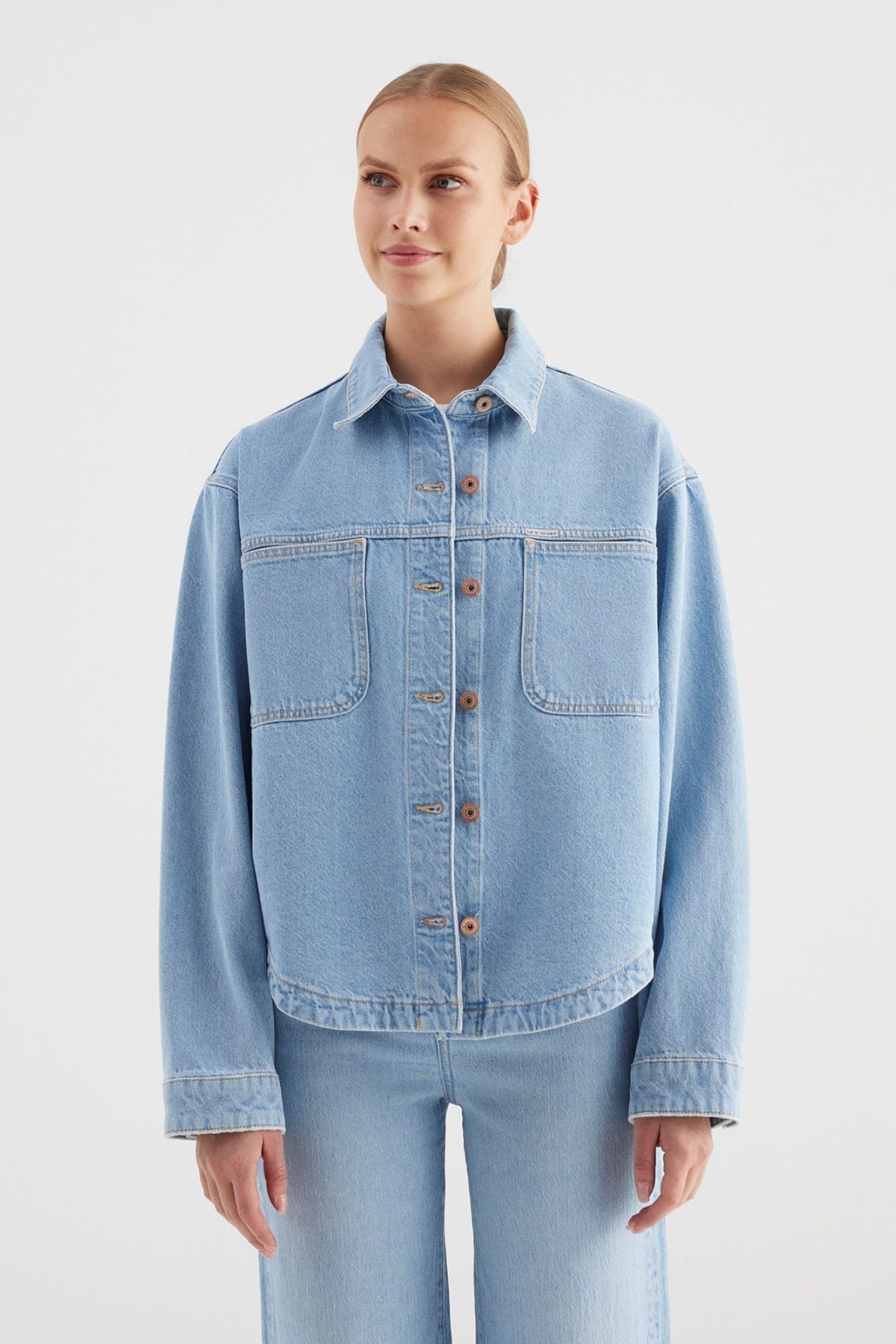Jeanshemd Tamara Light Blue Jeanshemd C.O.J - Cup of Joe Denim 