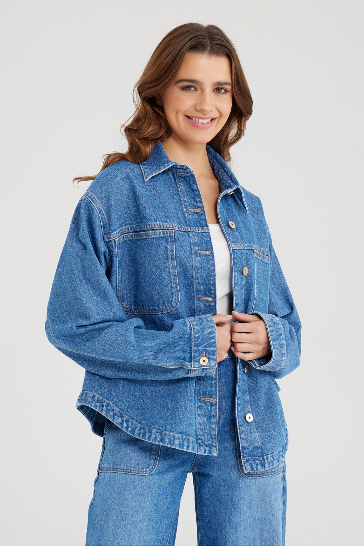 Jeanshemd Tamara Medium Blue Jeanshemd C.O.J - Cup of Joe Denim 