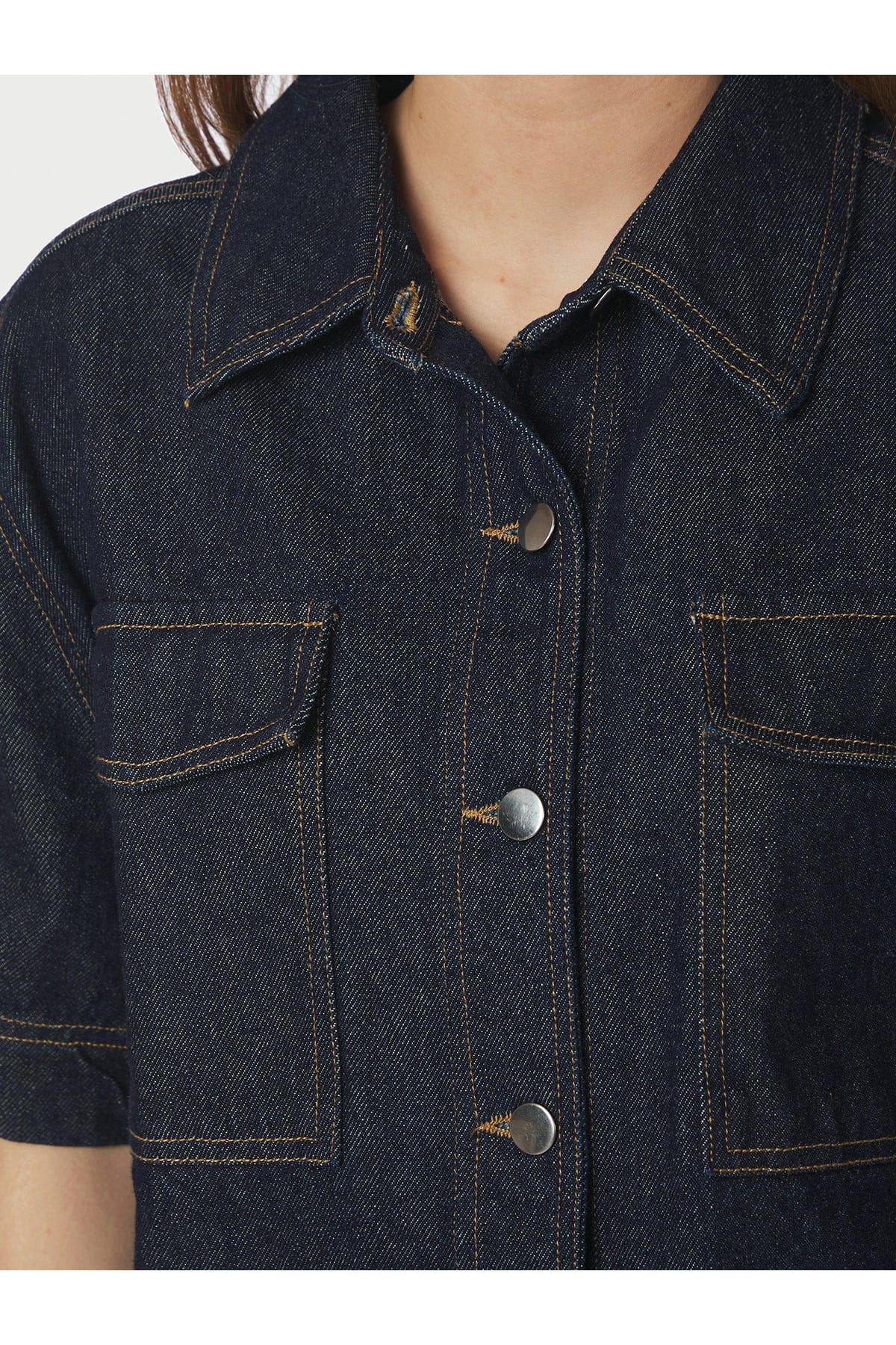 Jeanshemd Tiki Denim Shirt DARK BLUE Jeanshemd Neo Noir 