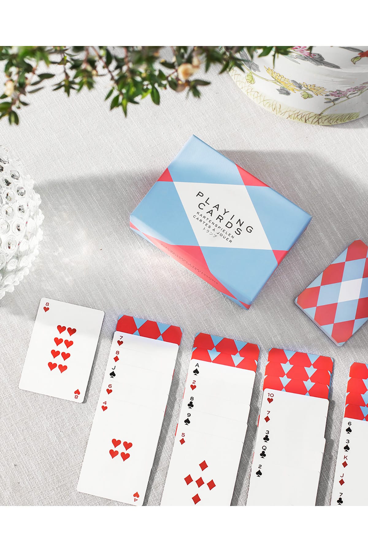 Kartenspiel Double Playing Cards Blue/Red Kartenspiel Printworks 