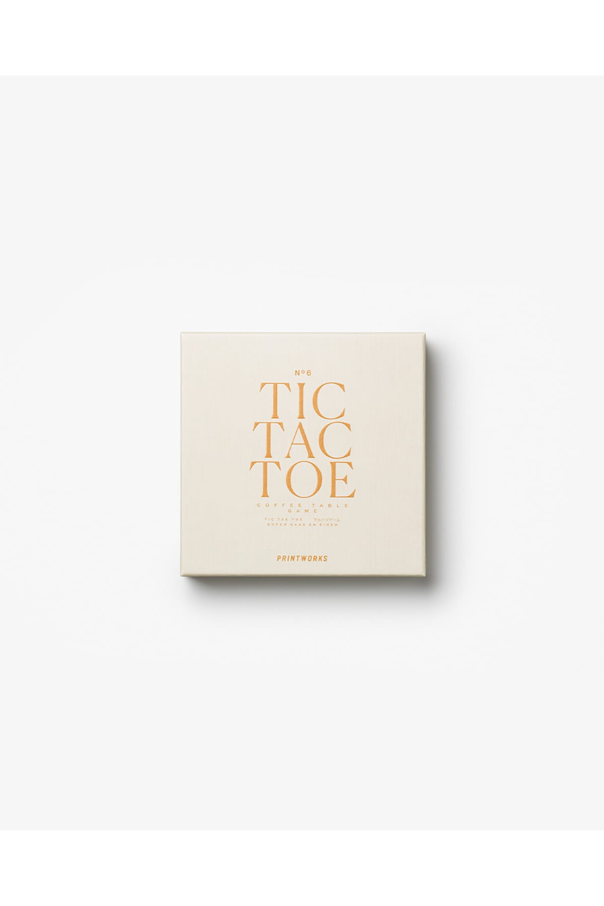 Klassisches Spiel Tic Tac Toe Beige Klassisches Spiel Printworks 