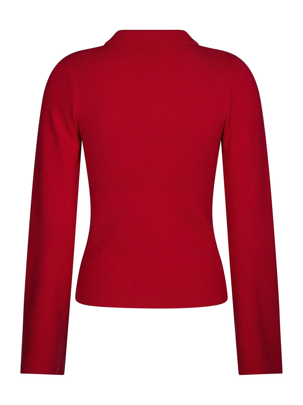 Longsleeve Fannya LS Solid Knit Polo Red Longsleeve Neo Noir 