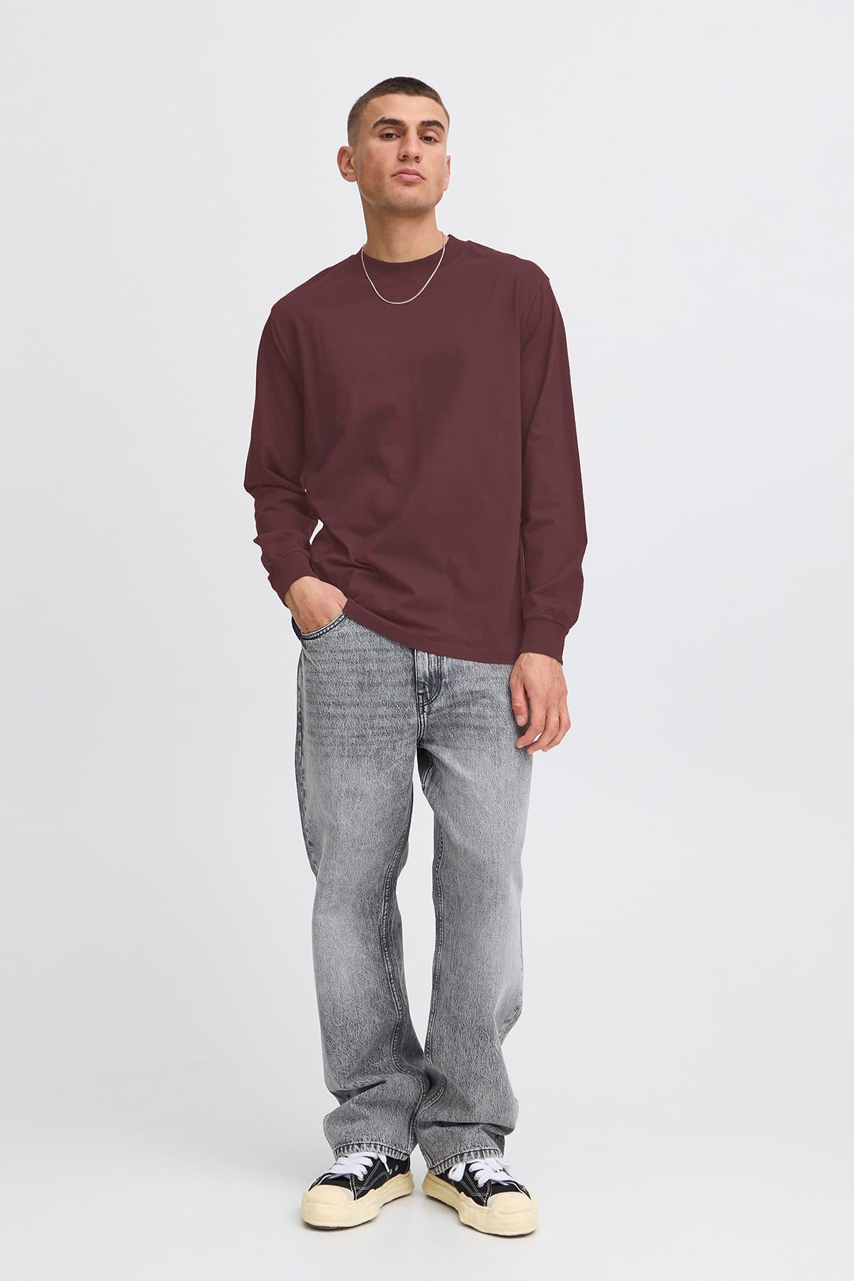 Longsleeve SDREYNALDO Fudge Longsleeve Solid 