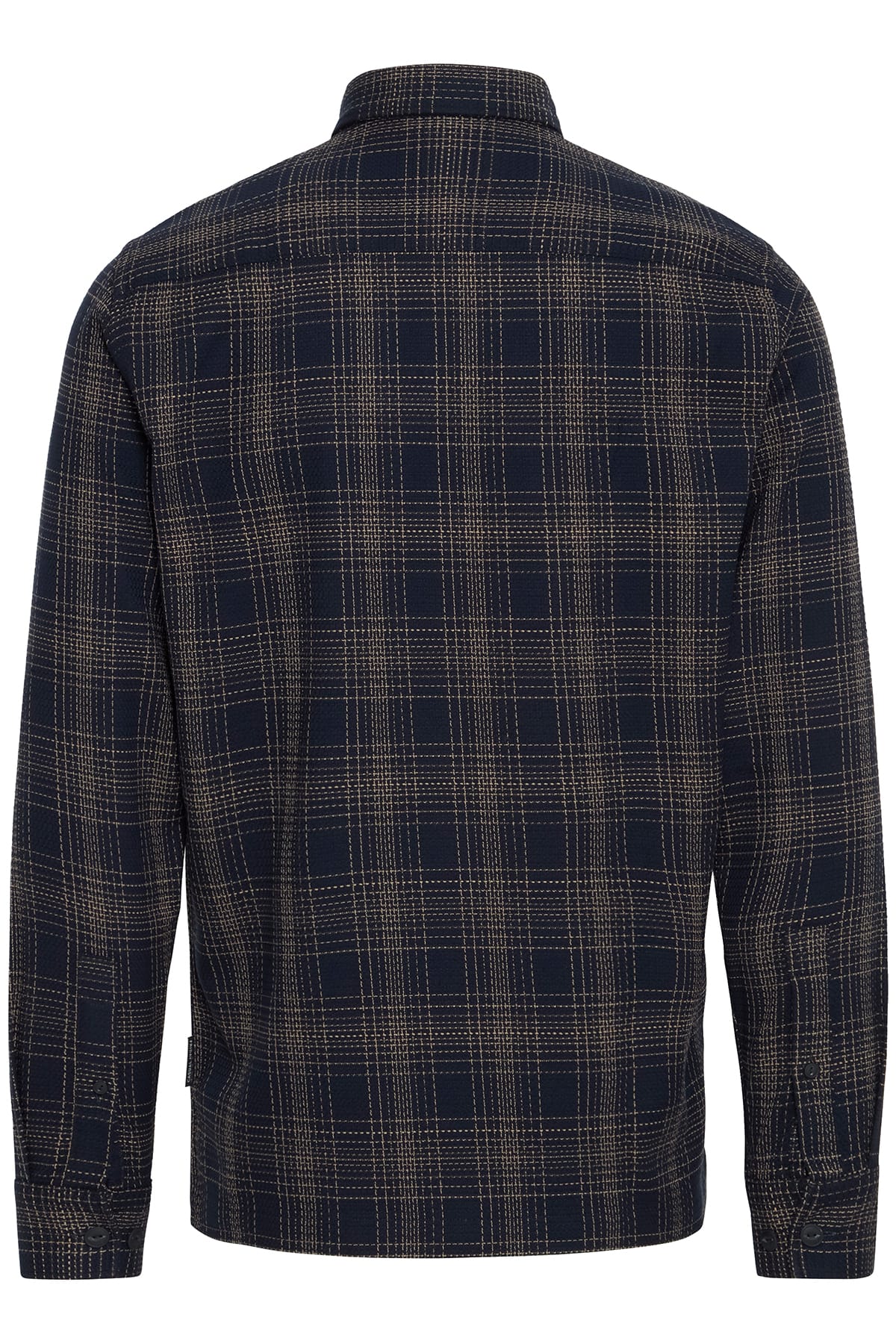 Overshirt CFGORM LS structured checked shirt Dark Navy Overshirt Casual Friday 