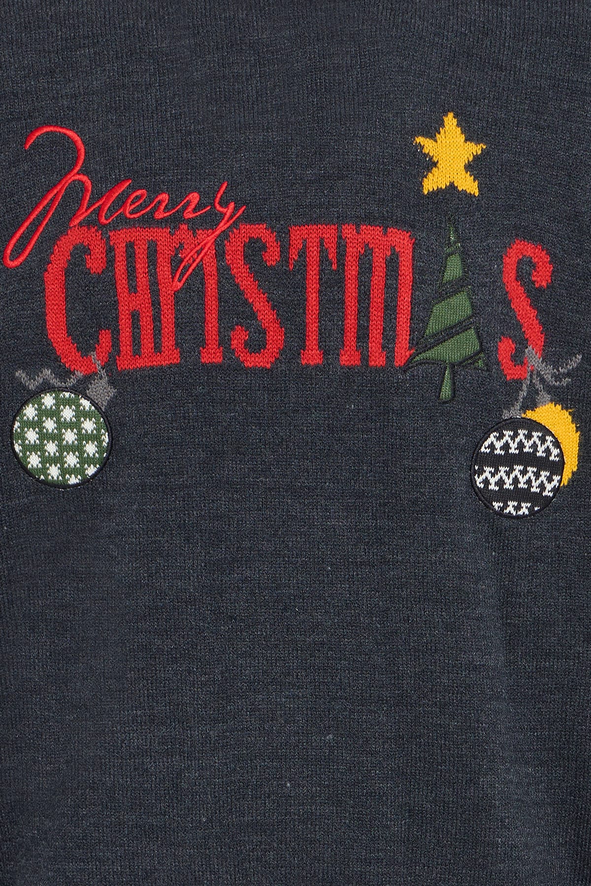 Pullover BHMALCOLM CHRISTMAS KNIT DARK NAVY MELANGE Pullover Blend 