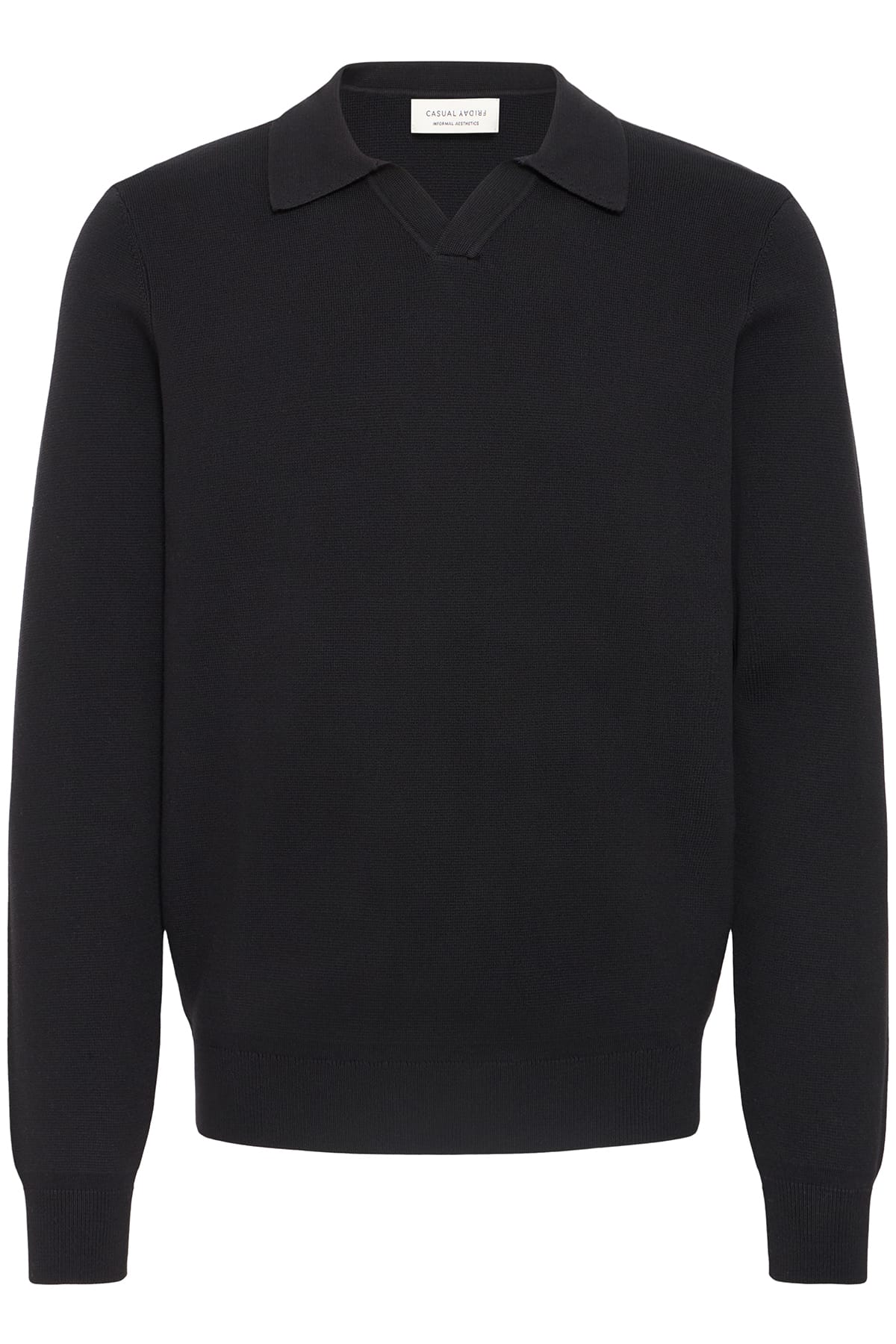 Pullover CFDAHL 0231 MILANO POLO KNIT Black Beauty Pullover Casual Friday 
