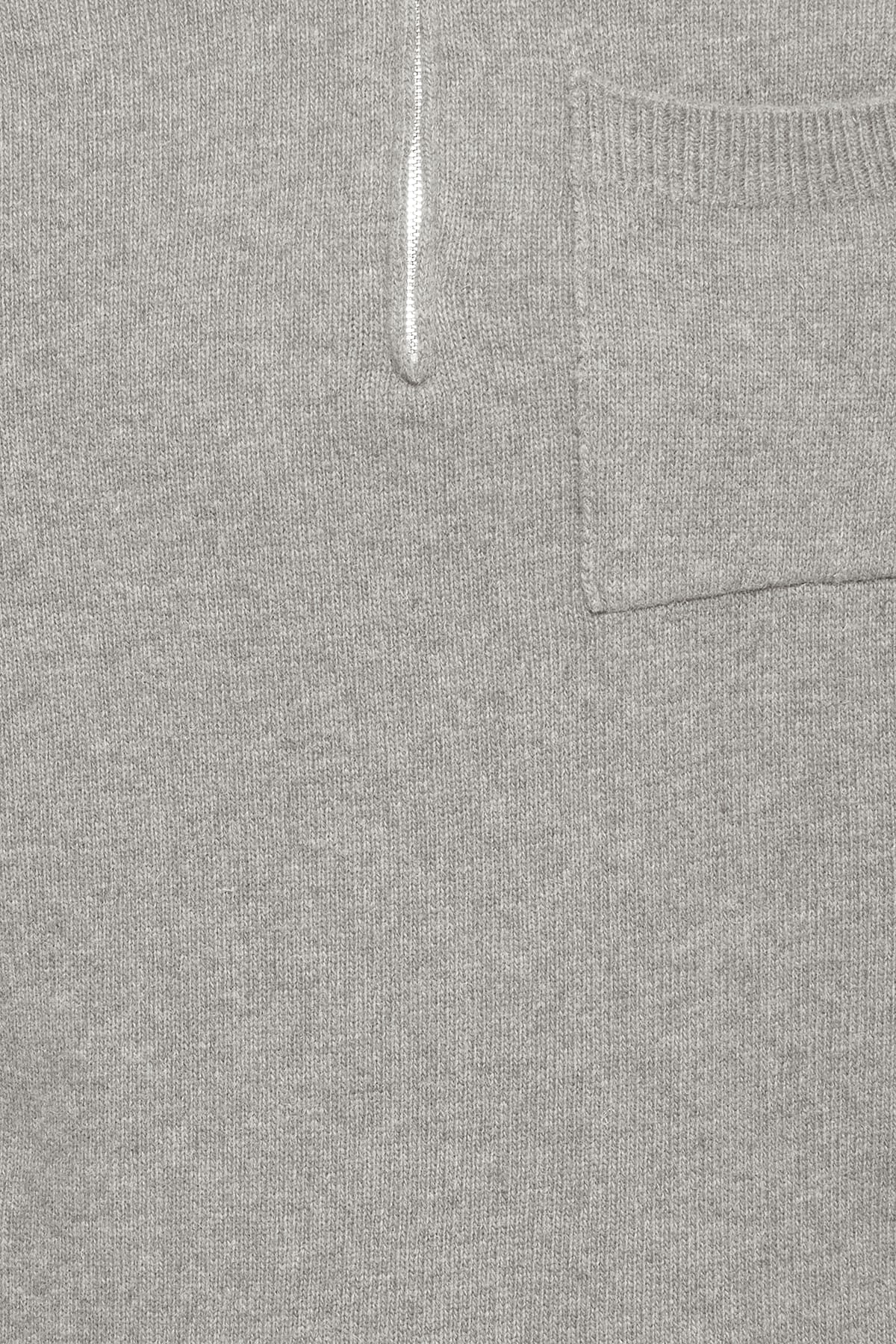 Pullover CFFELIPO LAMBSWOOL POLO KNIT Monument Melange Pullover Casual Friday 