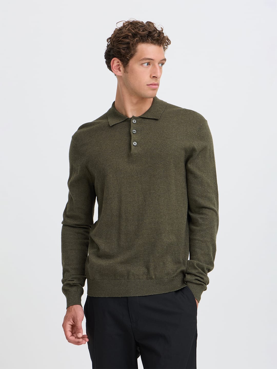 Pullover CFFRODE 0226 polo knit BROS B0614 - ELEGANCE Pullover Casual Friday 