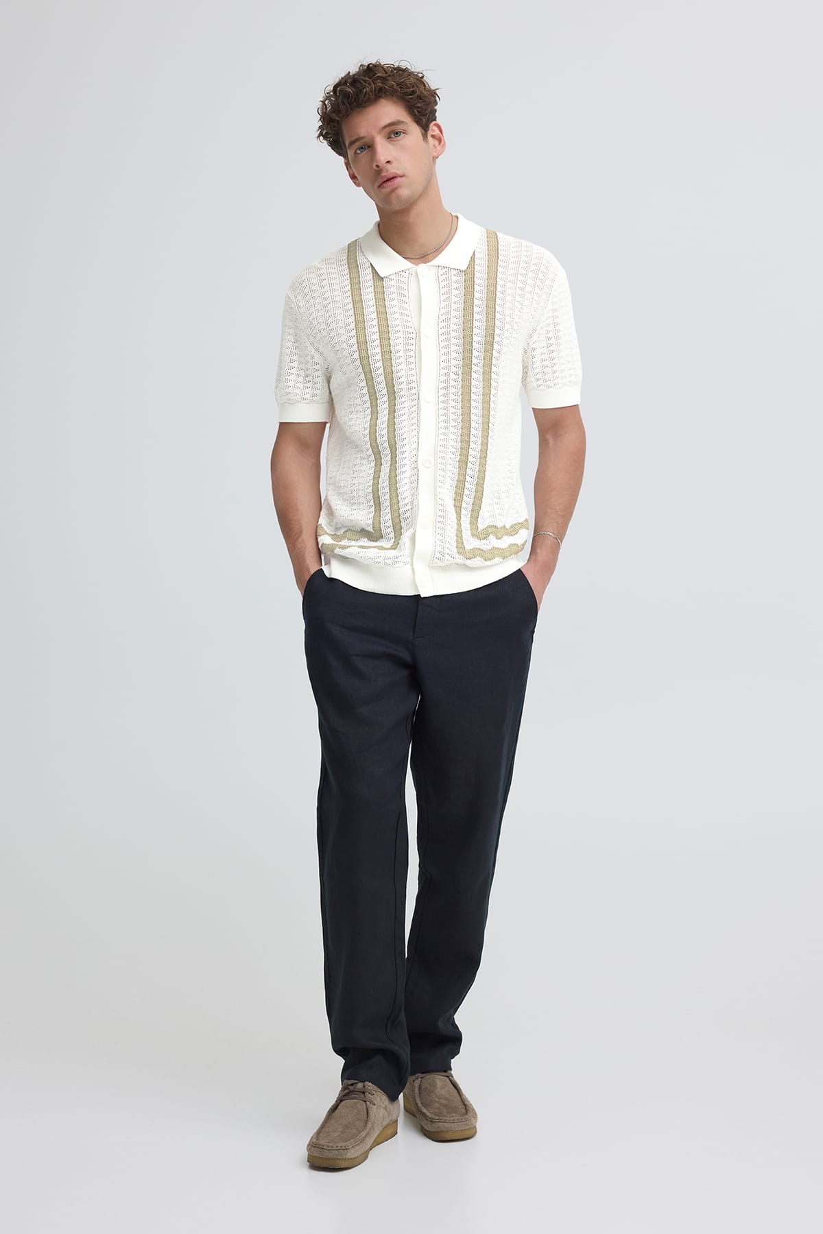 Pullover CFHOLLA KNIT MARSHMALLOW Pullover Casual Friday 