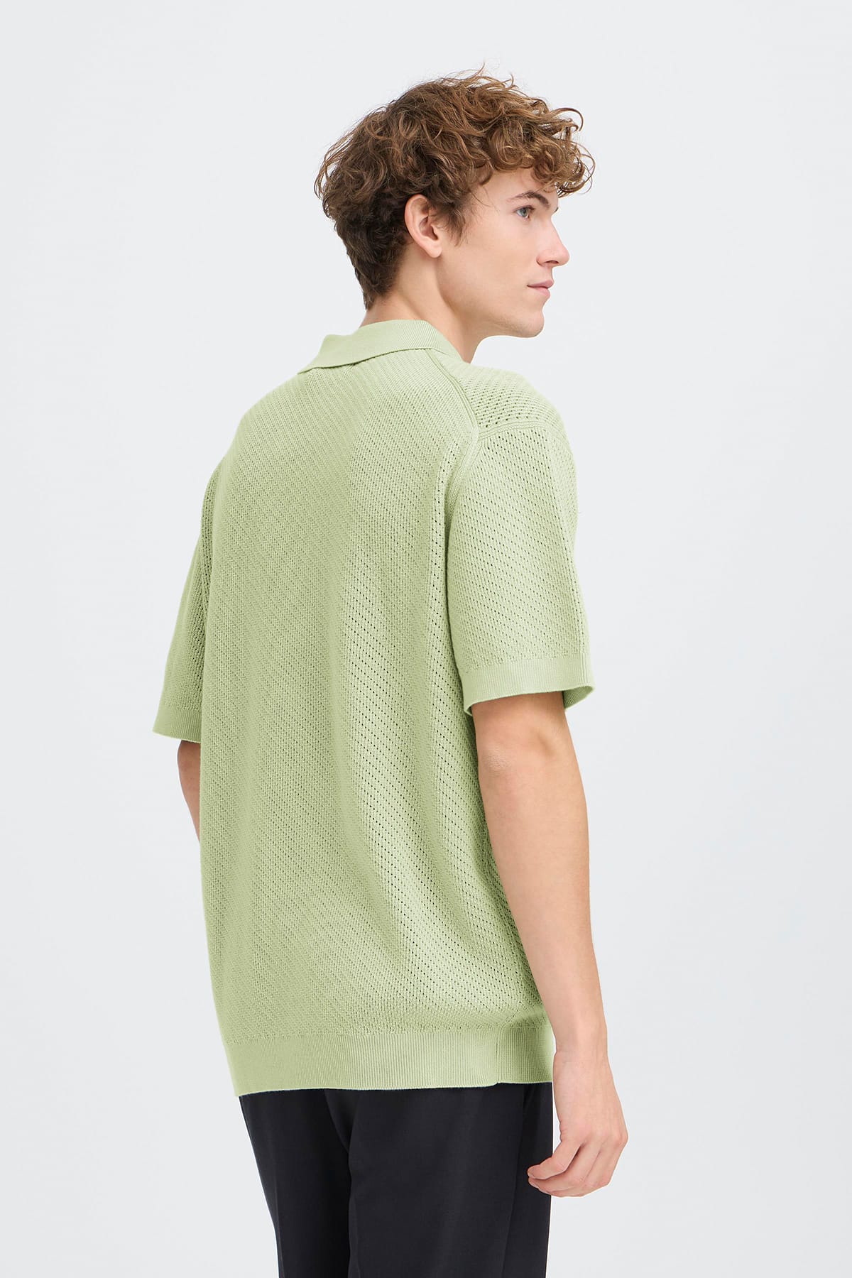 Pullover CFISAKSSON SS POLO KNIT Swamp Pullover Casual Friday 