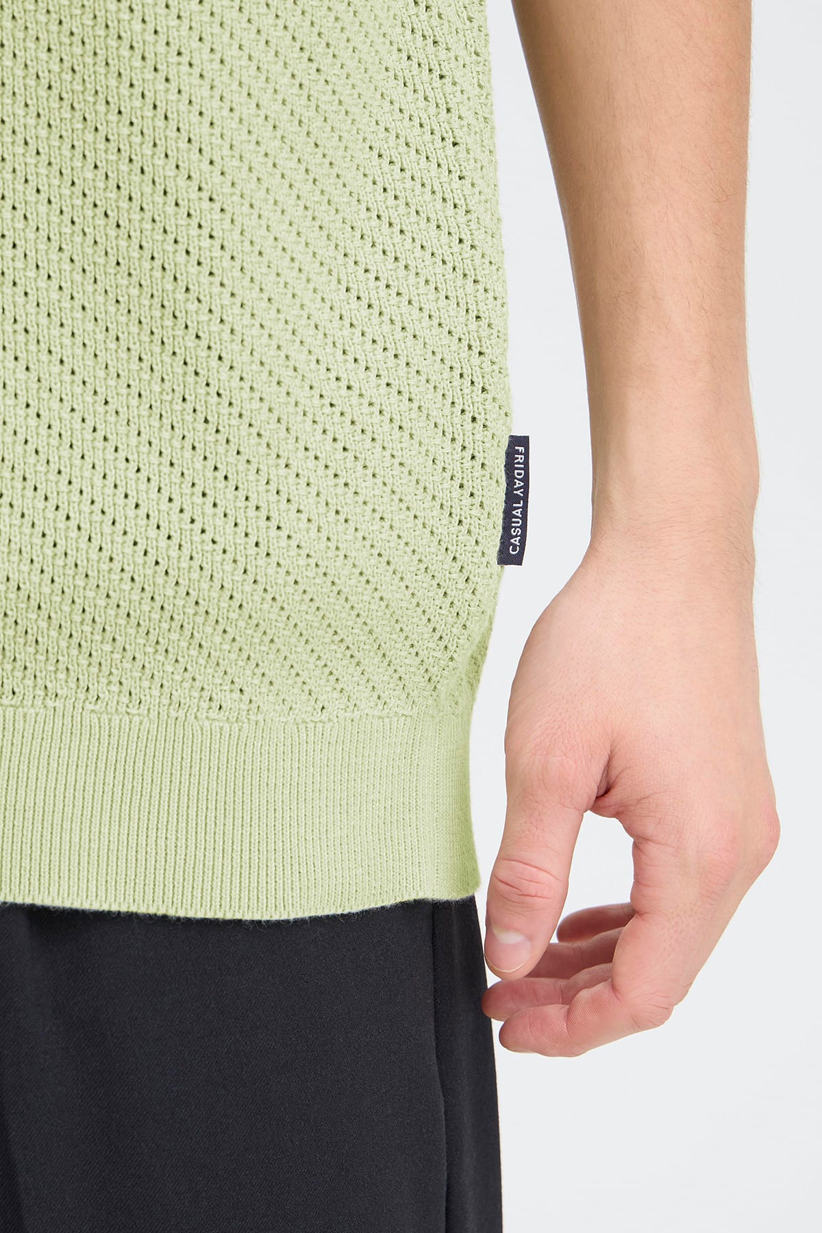Pullover CFISAKSSON SS POLO KNIT Swamp Pullover Casual Friday 