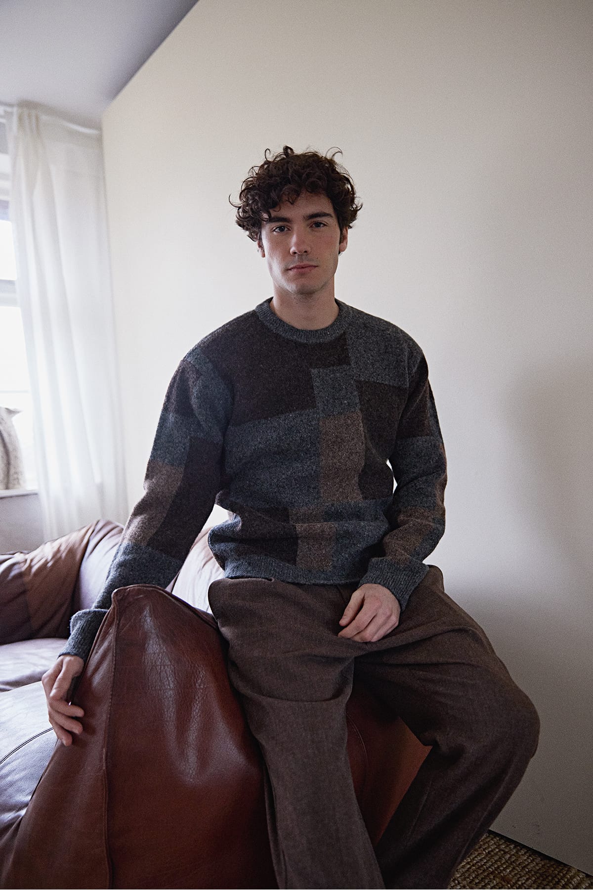 Pullover CFWIREN GEOMETRIC KNIT Demitasse Pullover Casual Friday 