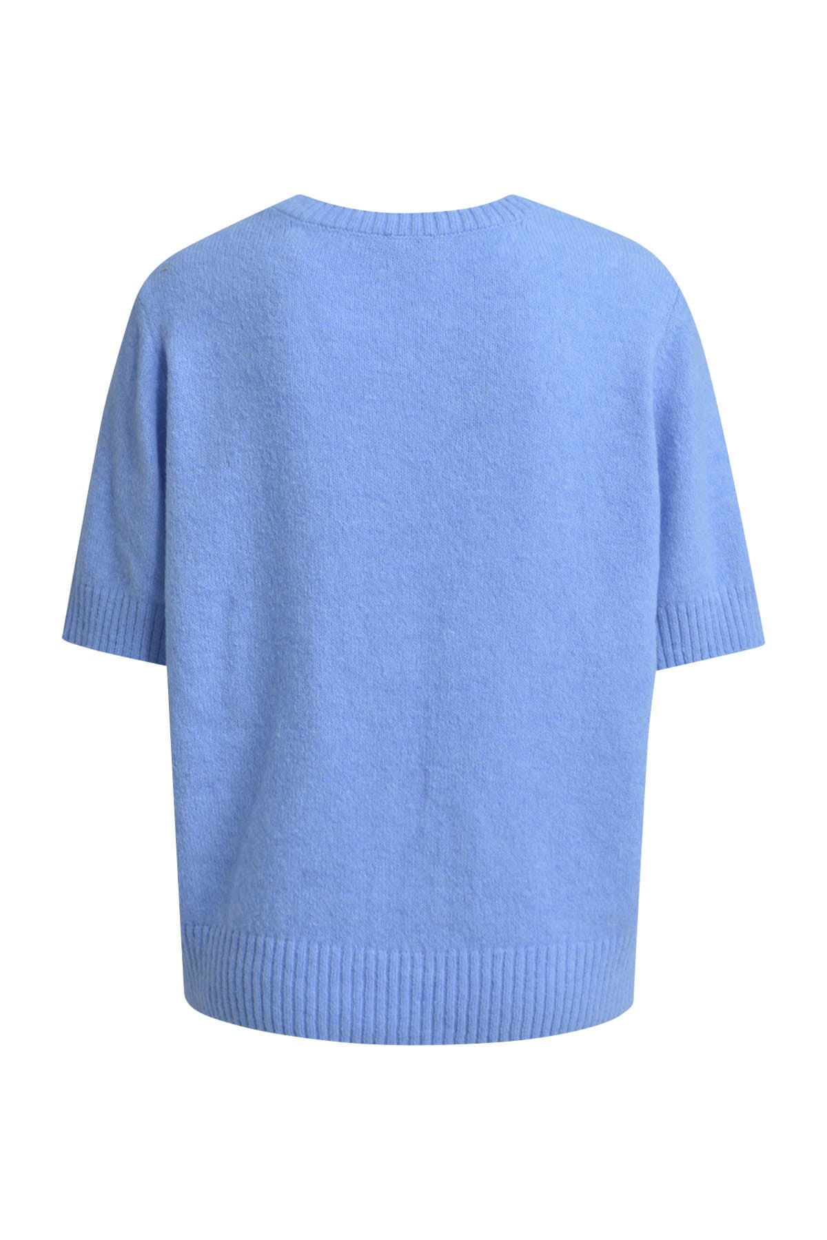 Pullover Fitted 1/2 sleeve with round neck cornflower blue Pullover Milano 