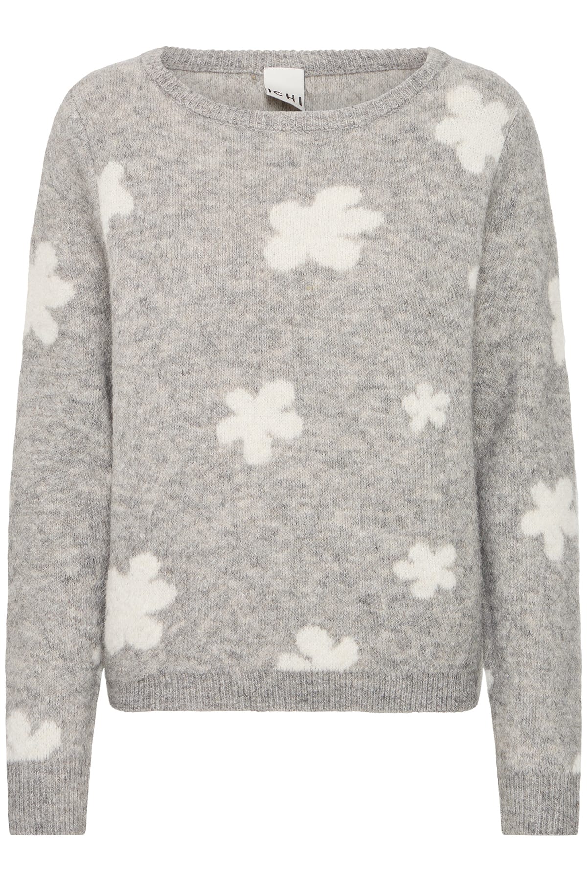 Pullover IHKAMARA LS23 Grey melange Pullover ICHI 
