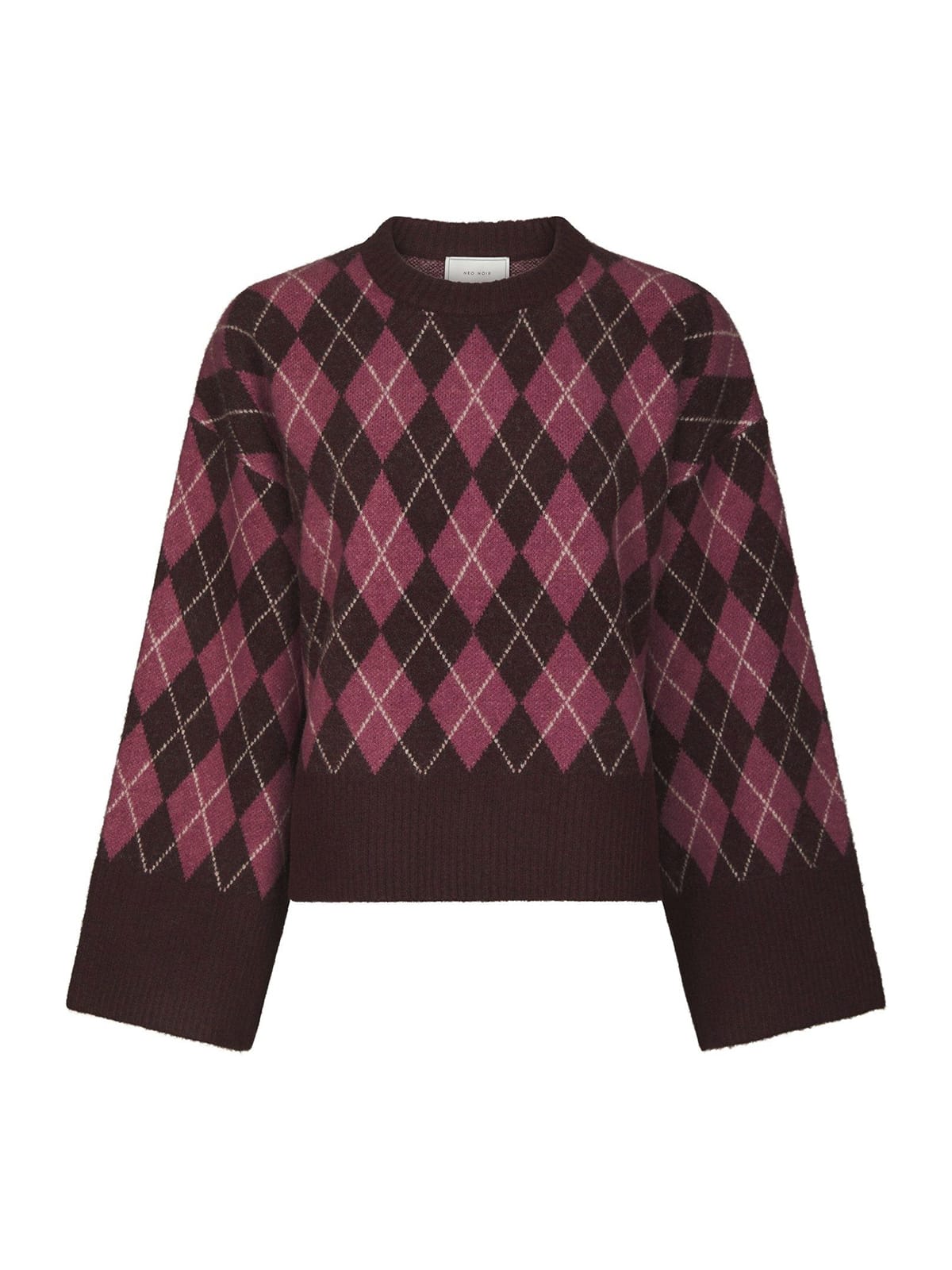 Pullover Kick Check Knit Wine Pullover Neo Noir 