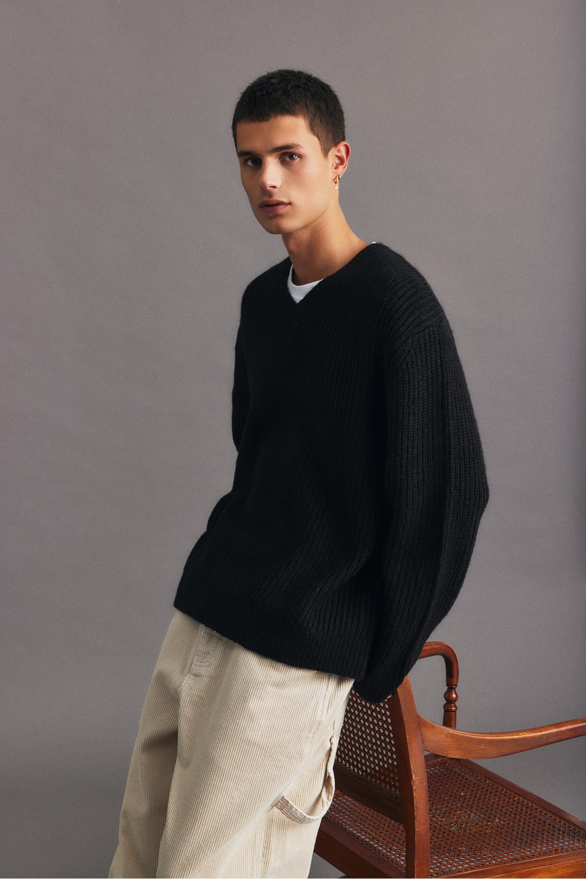 Pullover SDSYLVAN True Black Pullover Solid 