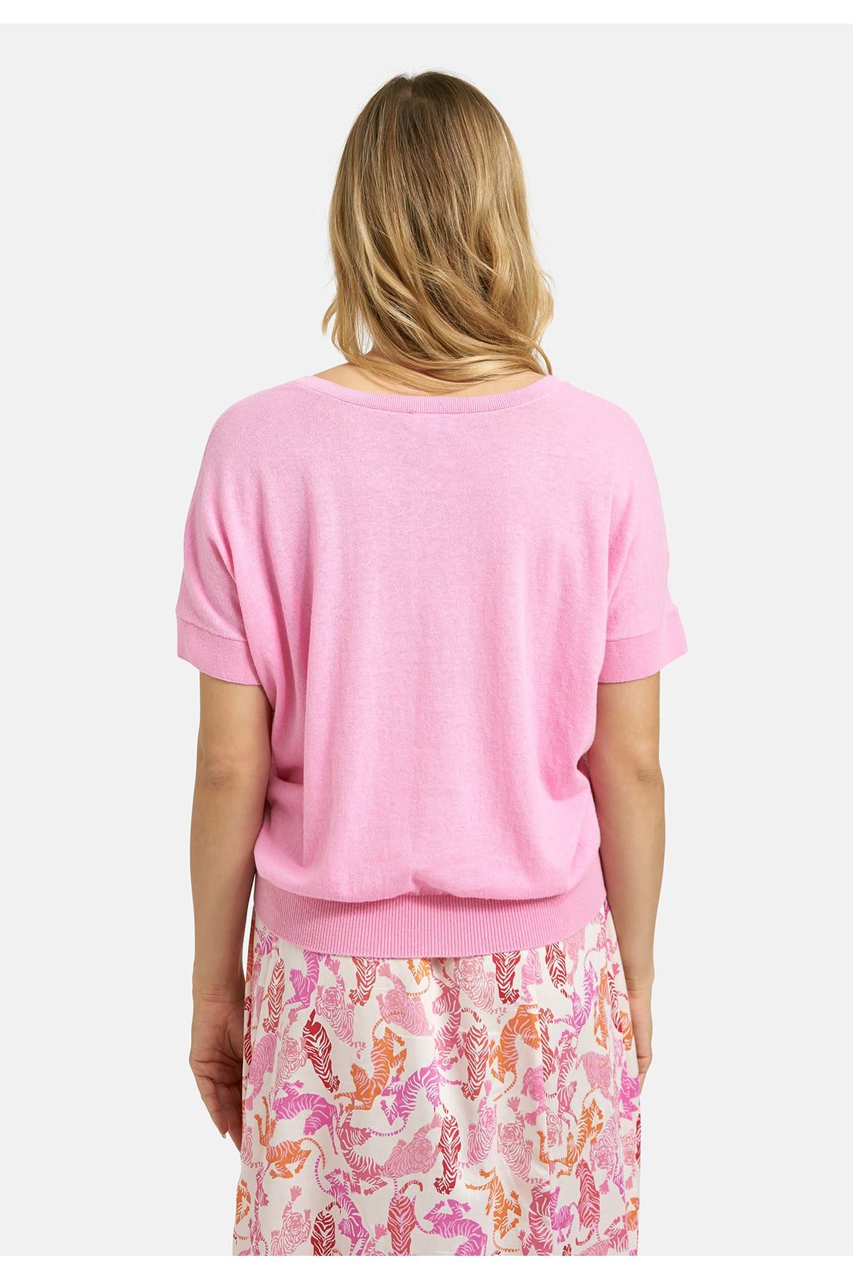 Pullover v-neck sleeveless orchid Pullover Milano 