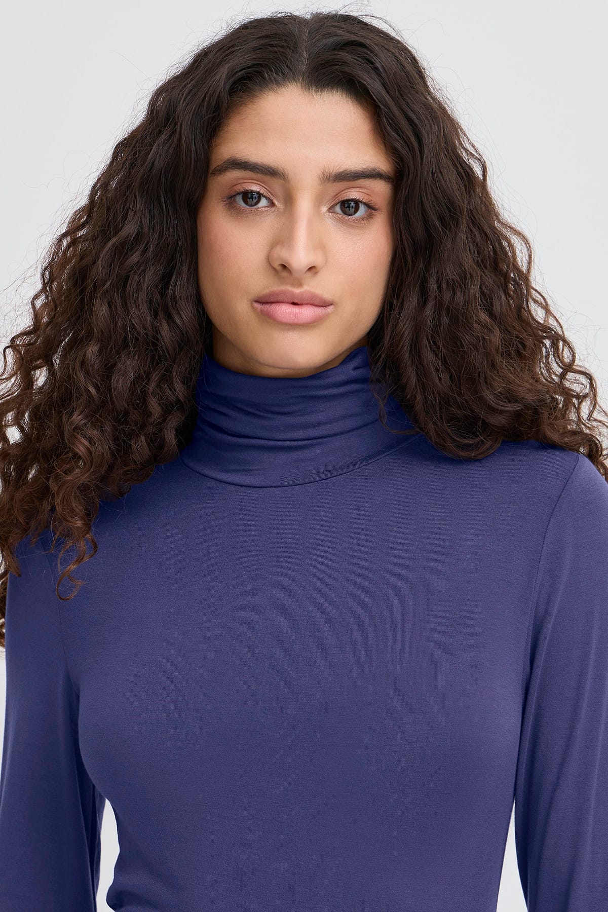 Rollkragen Longsleeve IHPHILUCA LS Patriot Blue Rollkragen Longsleeve ICHI 