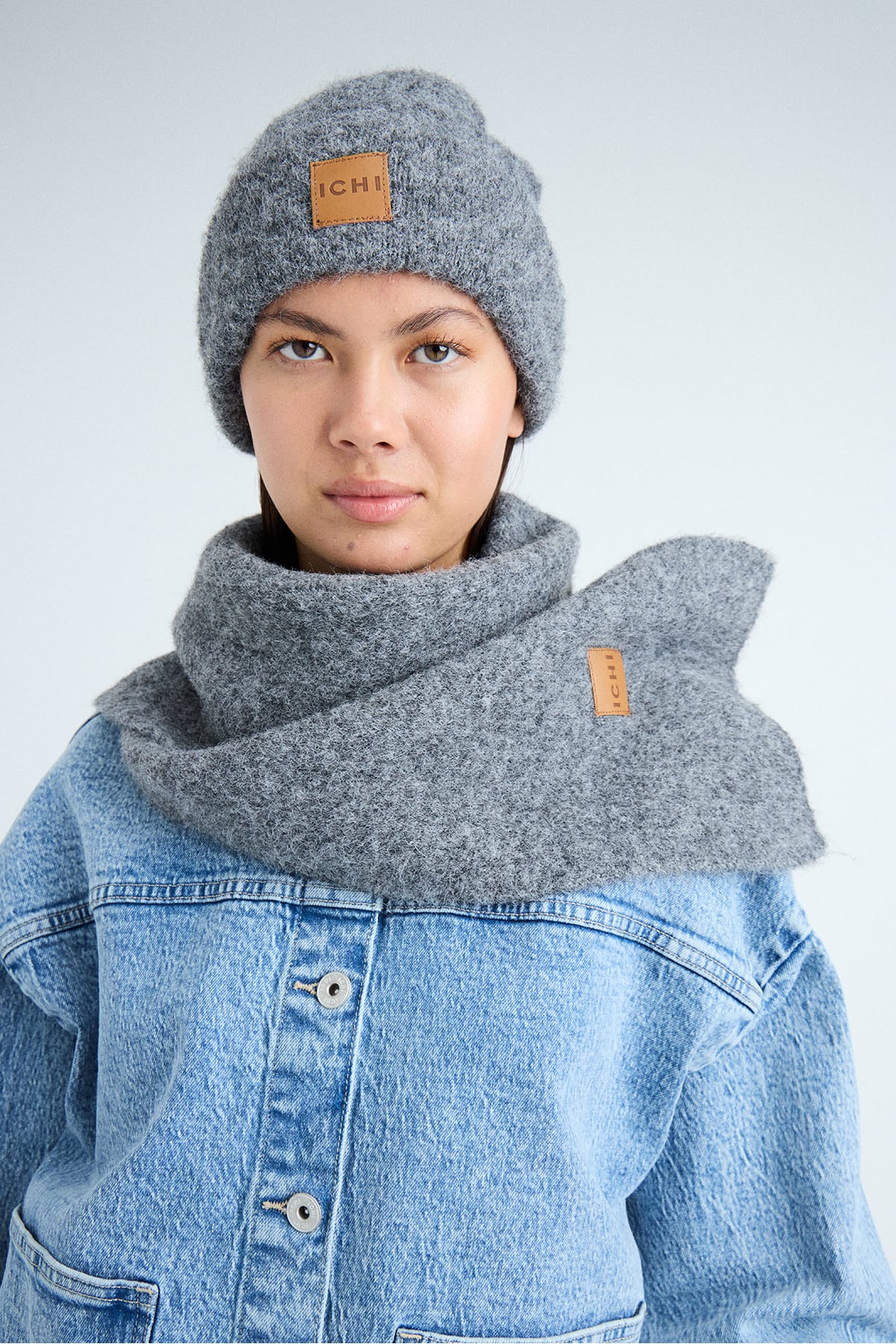 Schal IALIRA SC Dark grey melange Schal ICHI 