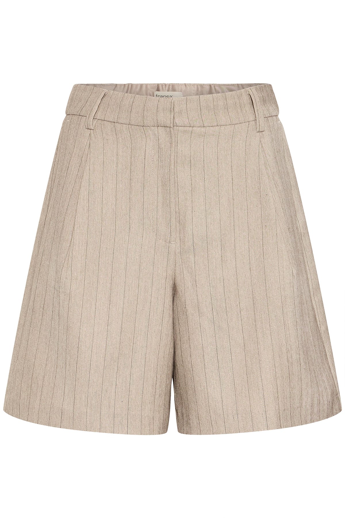 Shorts FRALEX SHO 1 GRAY MORN MELANGE PINSTRIPE Shorts Fransa 