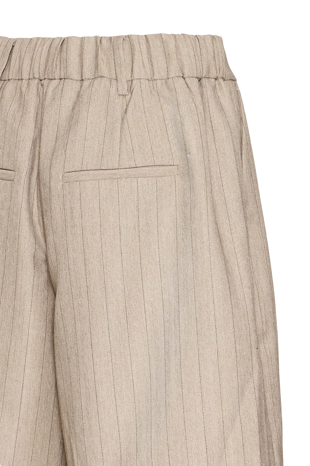 Shorts FRALEX SHO 1 GRAY MORN MELANGE PINSTRIPE Shorts Fransa 