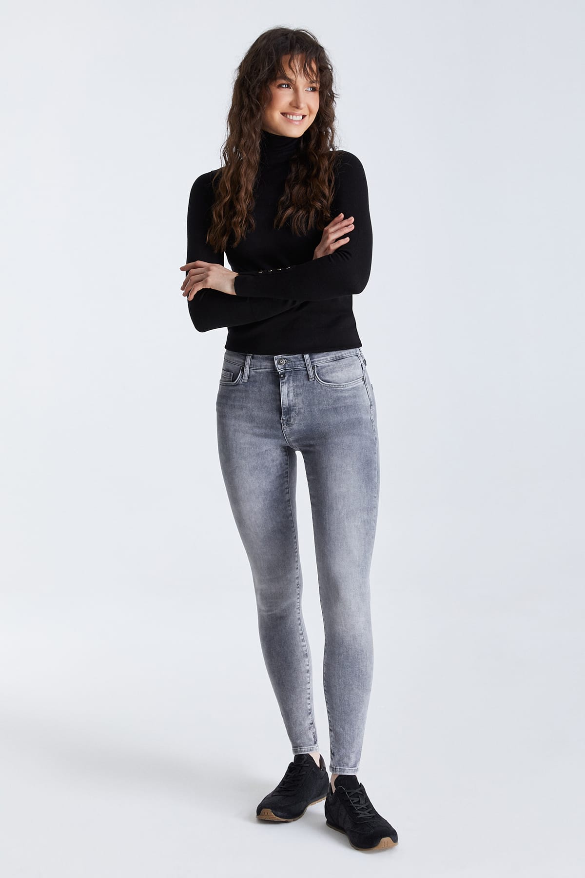 Skinny Jeans Sophia - Grey VT Jeans C.O.J - Cup of Joe Denim 